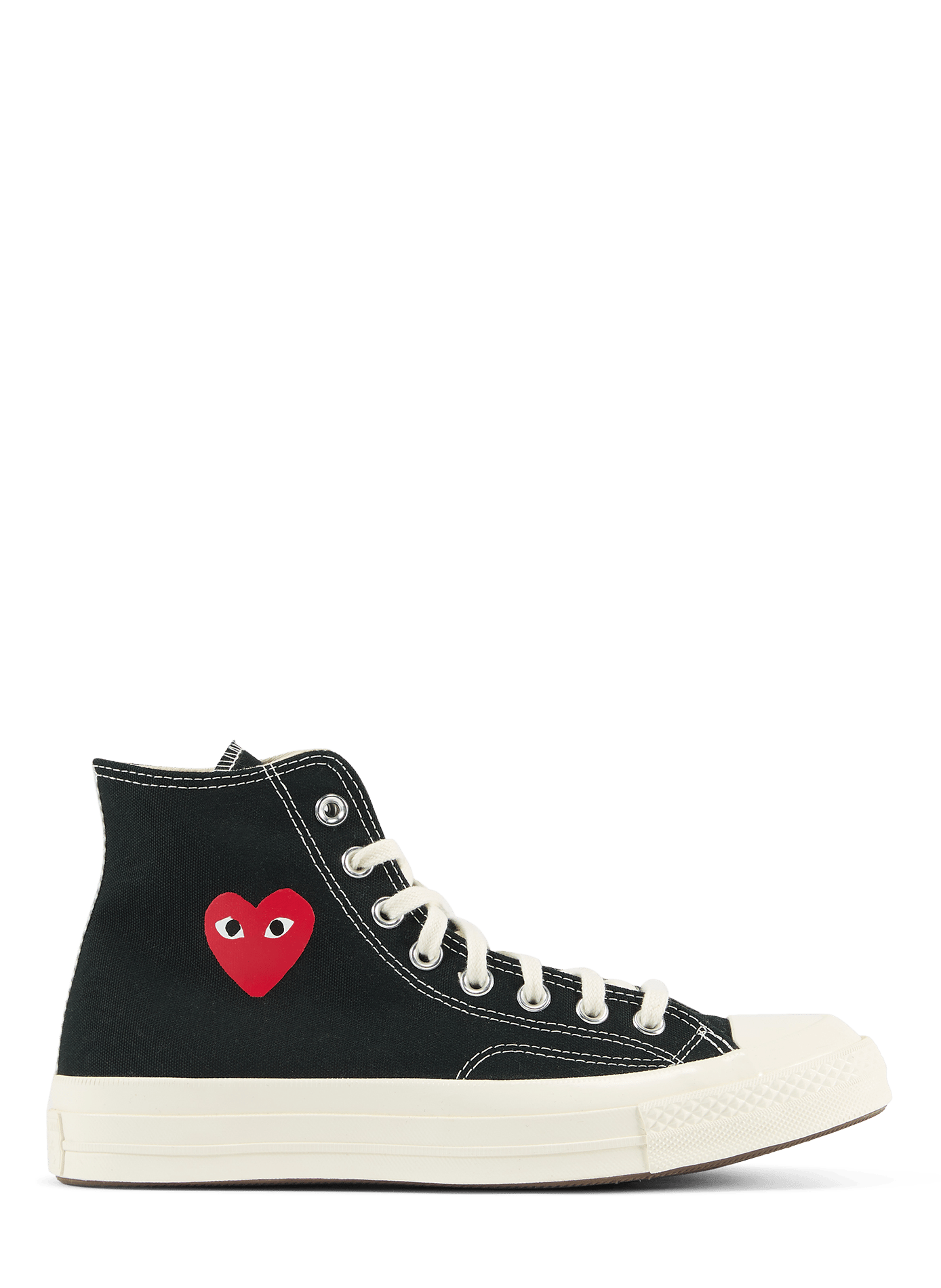 Leather high-top sneakers COMME DES GARCONS PLAY Black