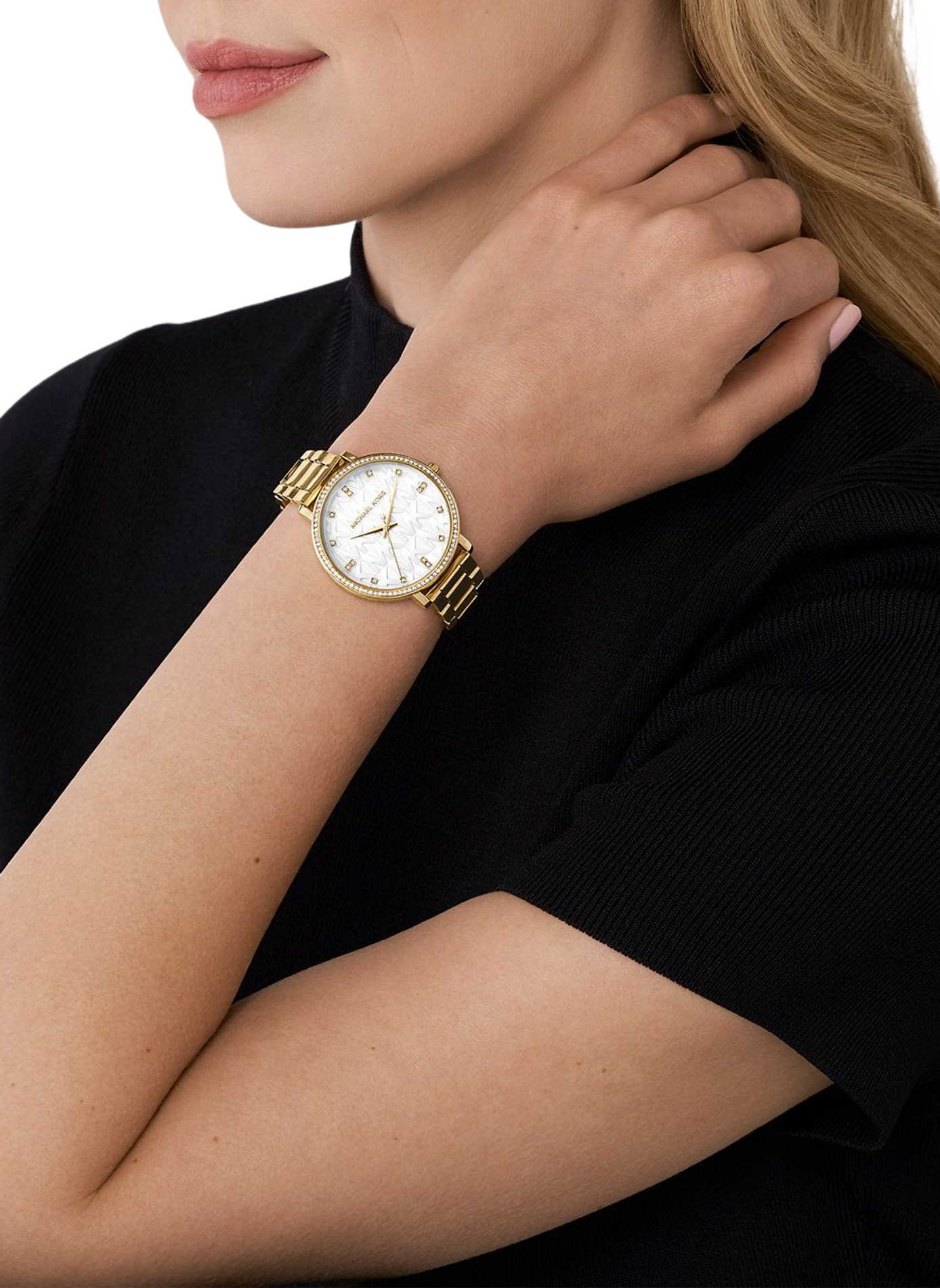 Montre quartz Pyper en acier inoxydable MICHAEL KORS MONTRES Blanc