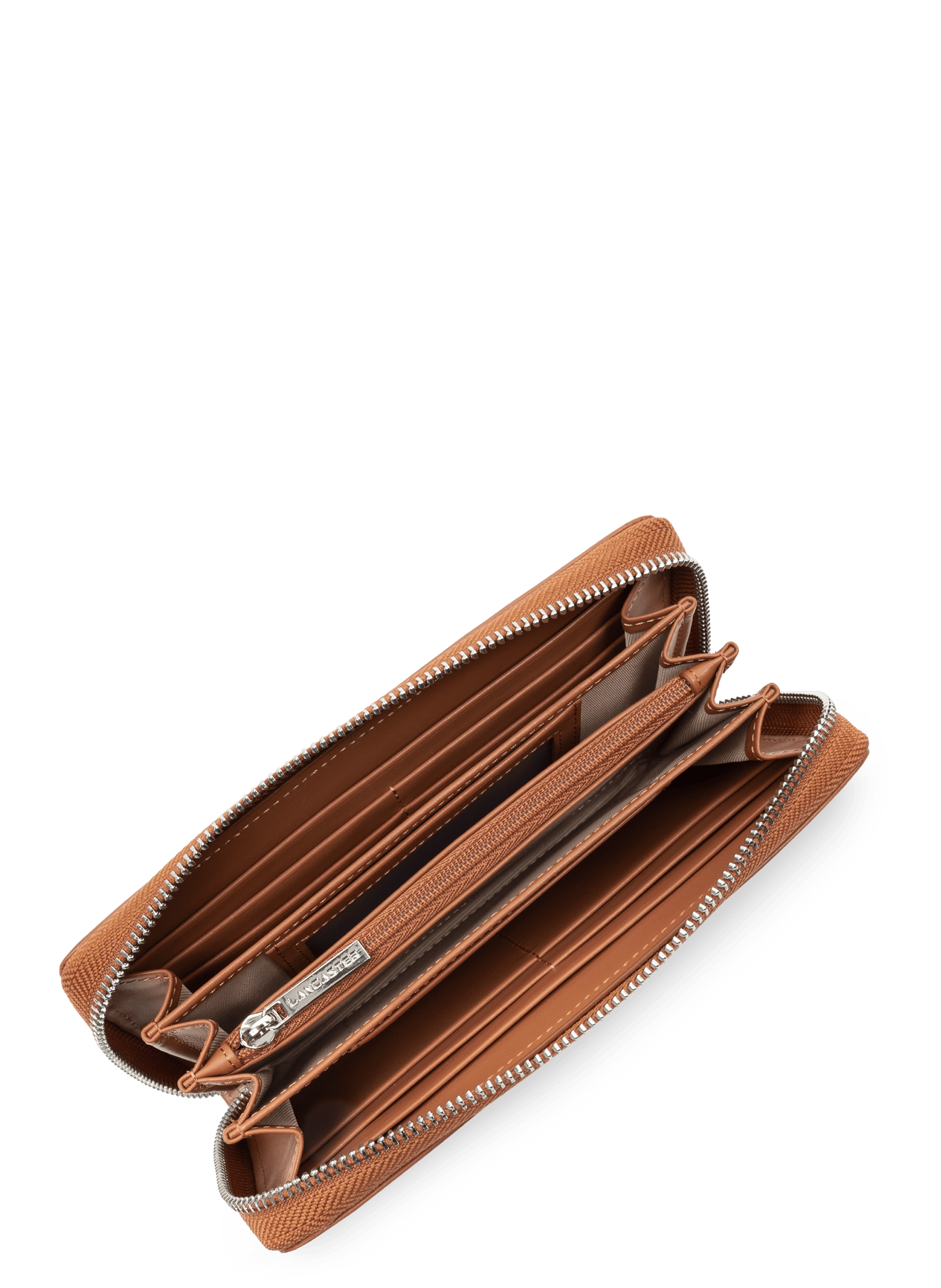 Organizer wallet - paris pm LANCASTER Brown
