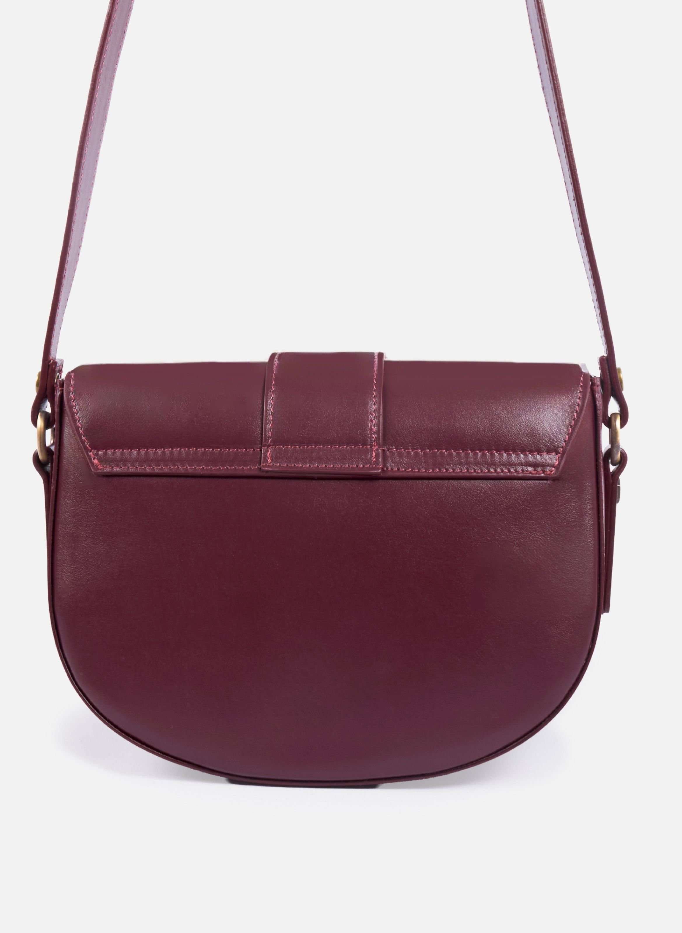 Leather buckle bag JULES & JENN Red