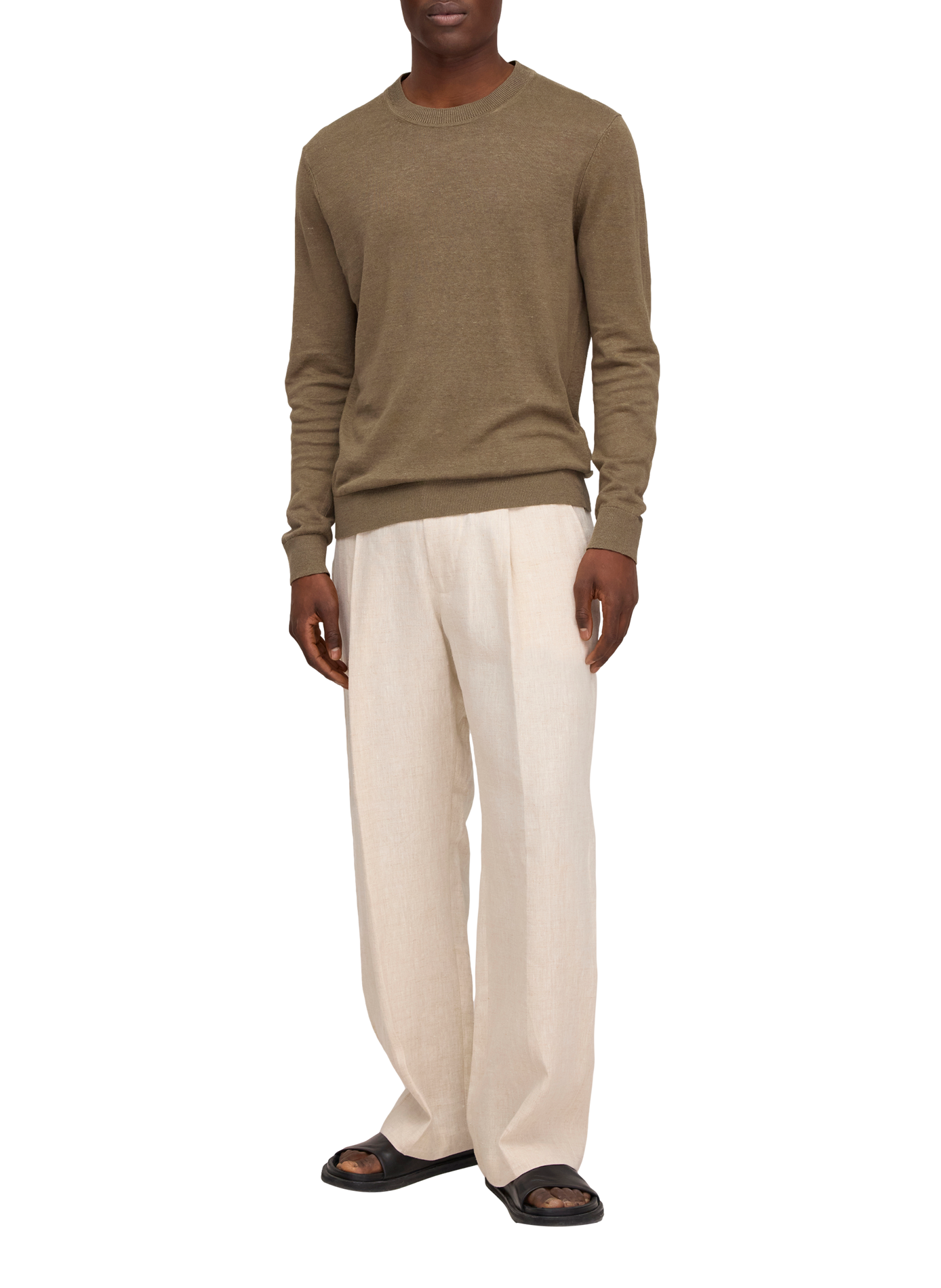 Pull en lin NN.07 Khaki