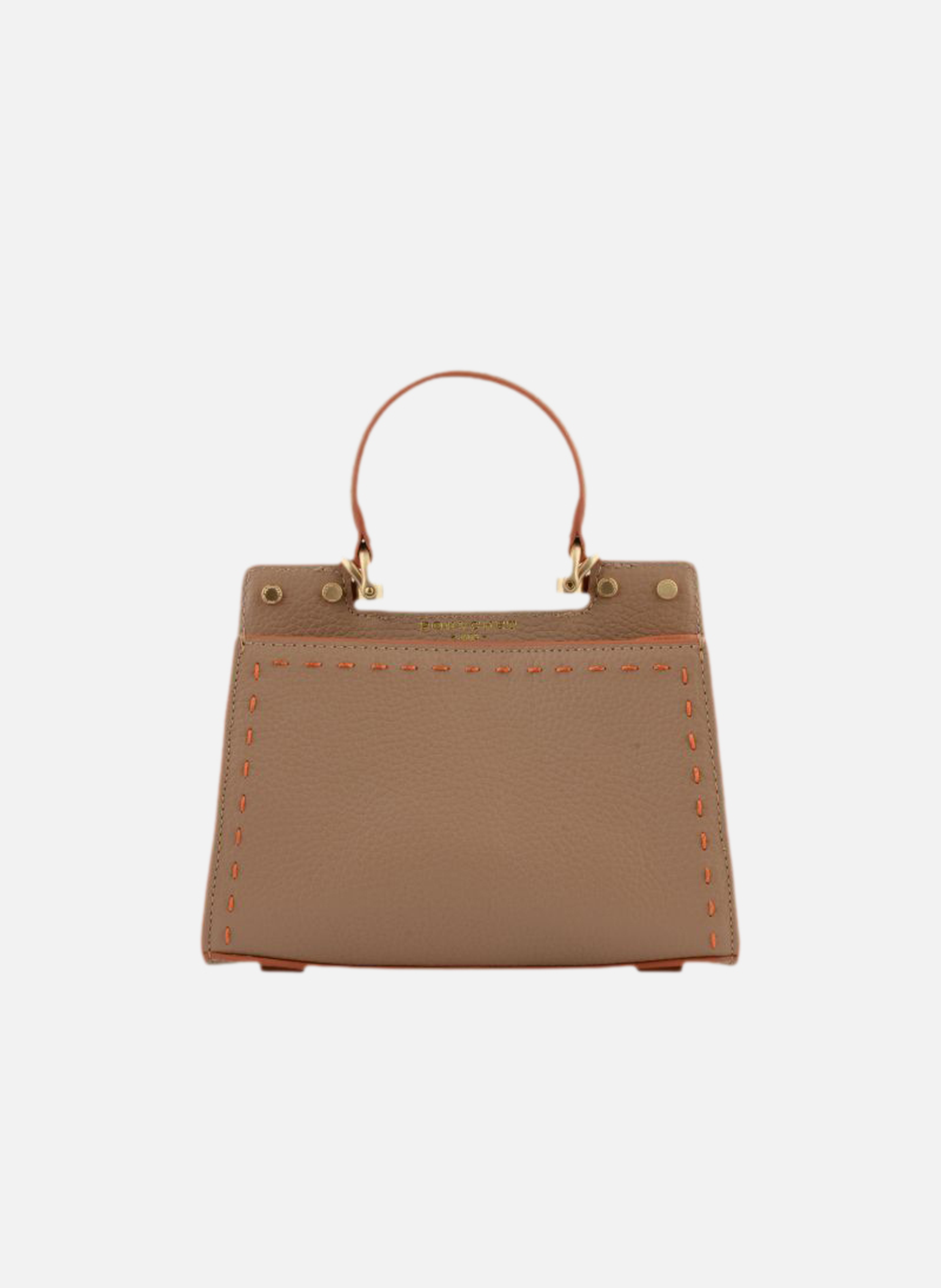 Trianon | sac à main micro en cuir de vachette POURCHET Orange