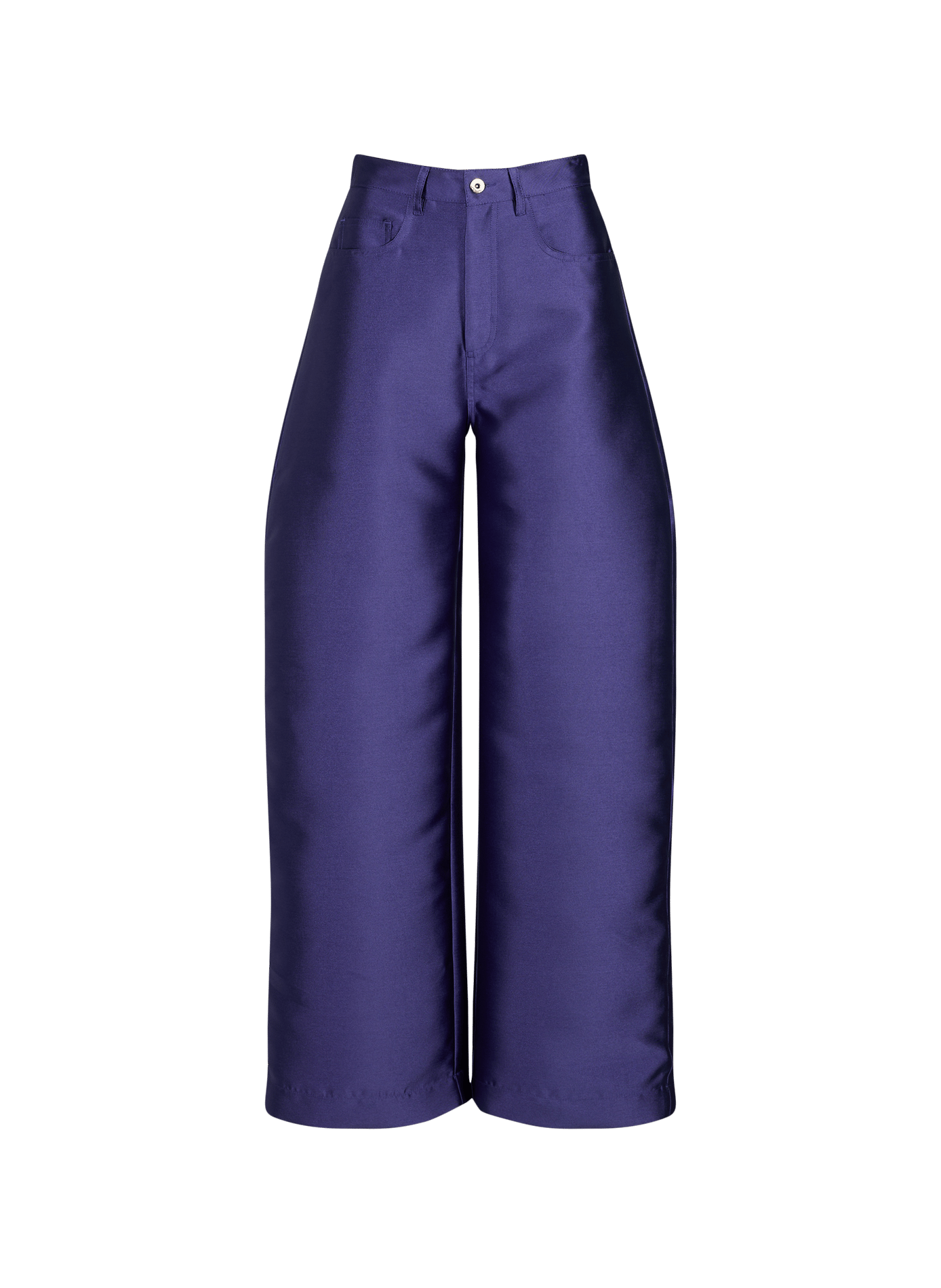 Pantalon satiné MARQUES ALMEIDA Bleu