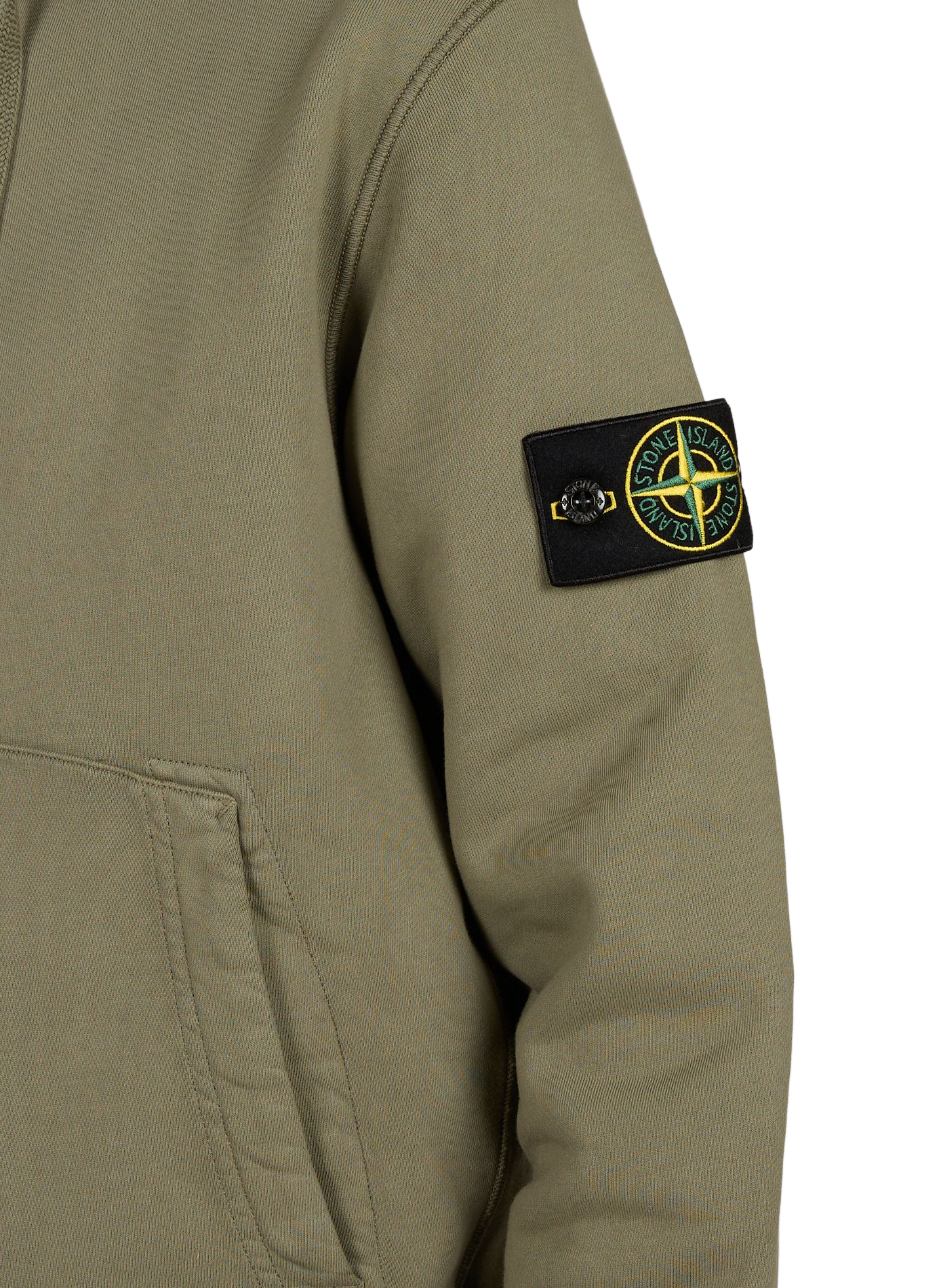 Zip-up hoodie STONE ISLAND Khaki