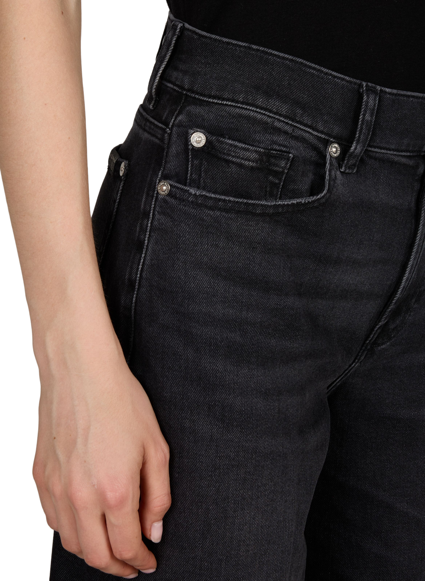 Jean large 7 FOR ALL MANKIND Noir