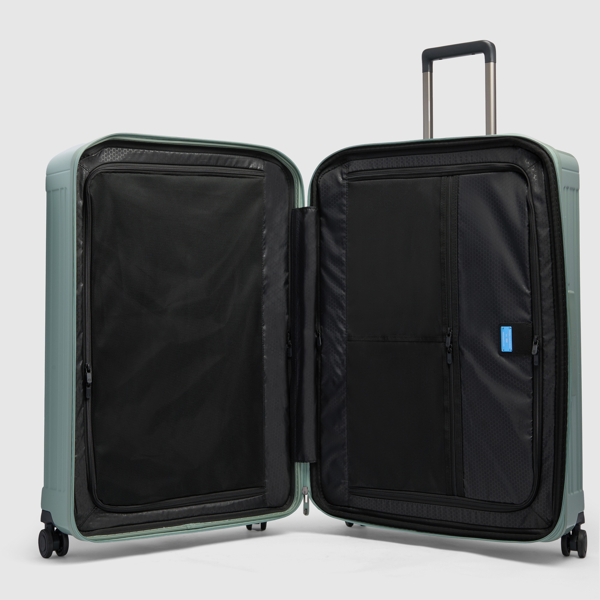 Uitbreidbare koffer met 4 wielen voor ruimbagage PIQUADRO Groen