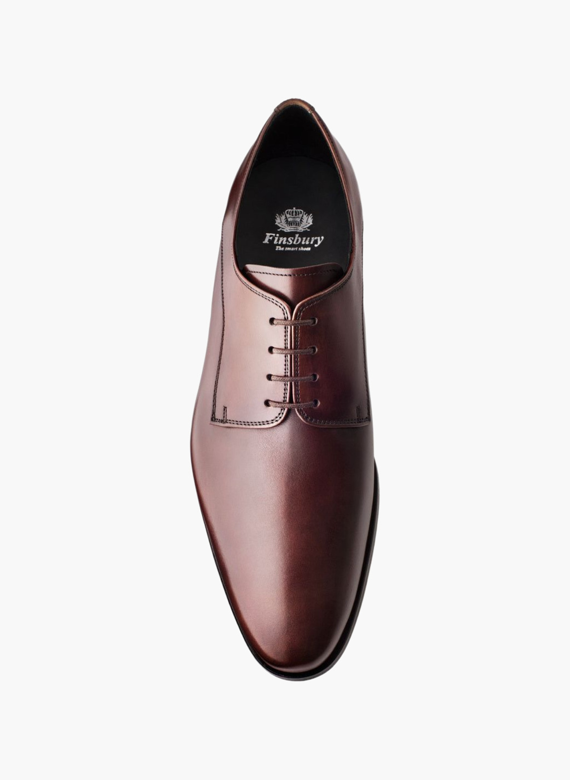 Derby cuir newark FINSBURY Marron