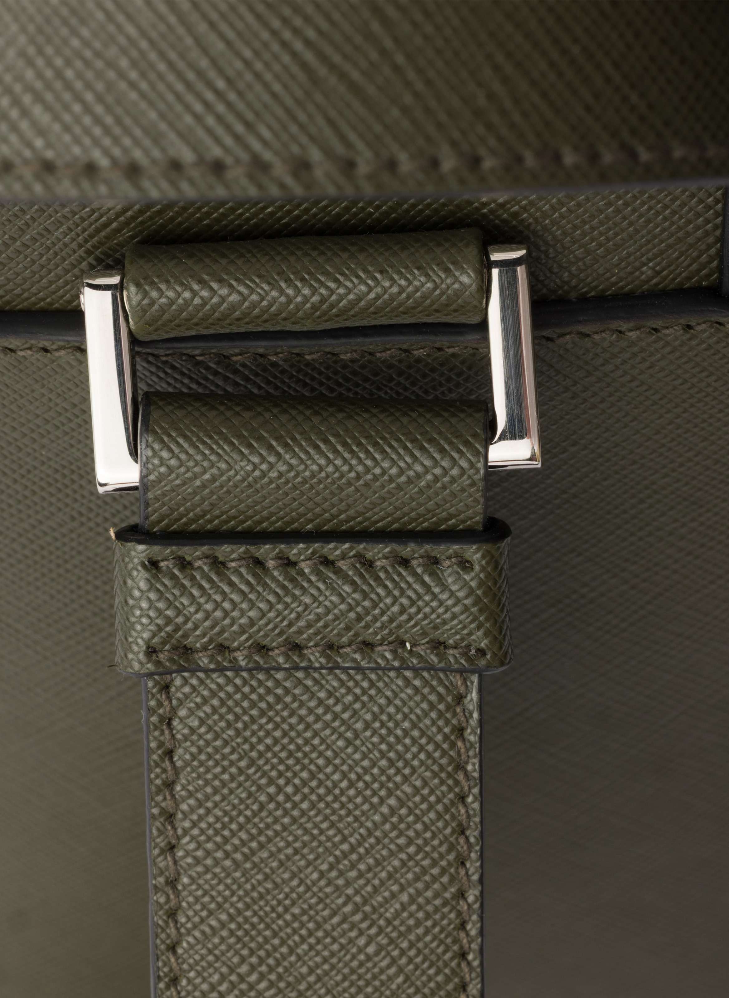 Sac à dos en cuir saffiano PRADA Vert