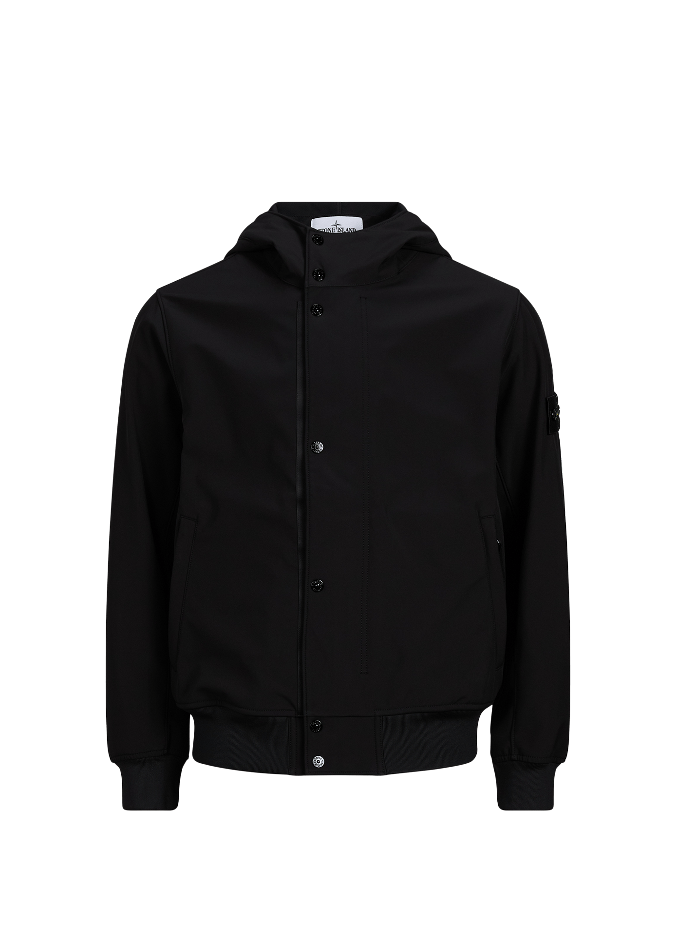 Parka met opstaande kraag en capuchon STONE ISLAND Zwart
