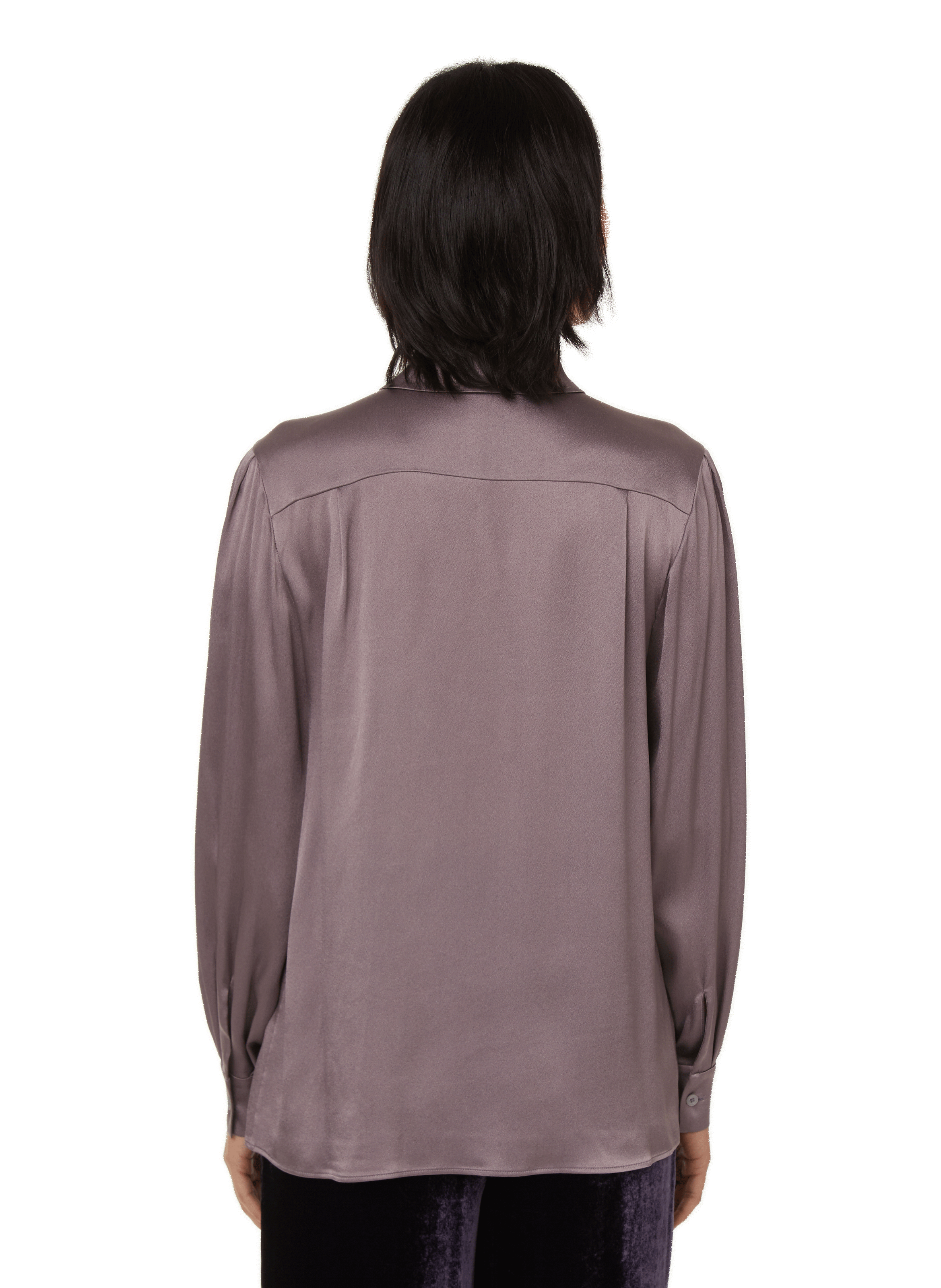 Silk-Blend Blouse  ALBERTA FERRETTI Purple