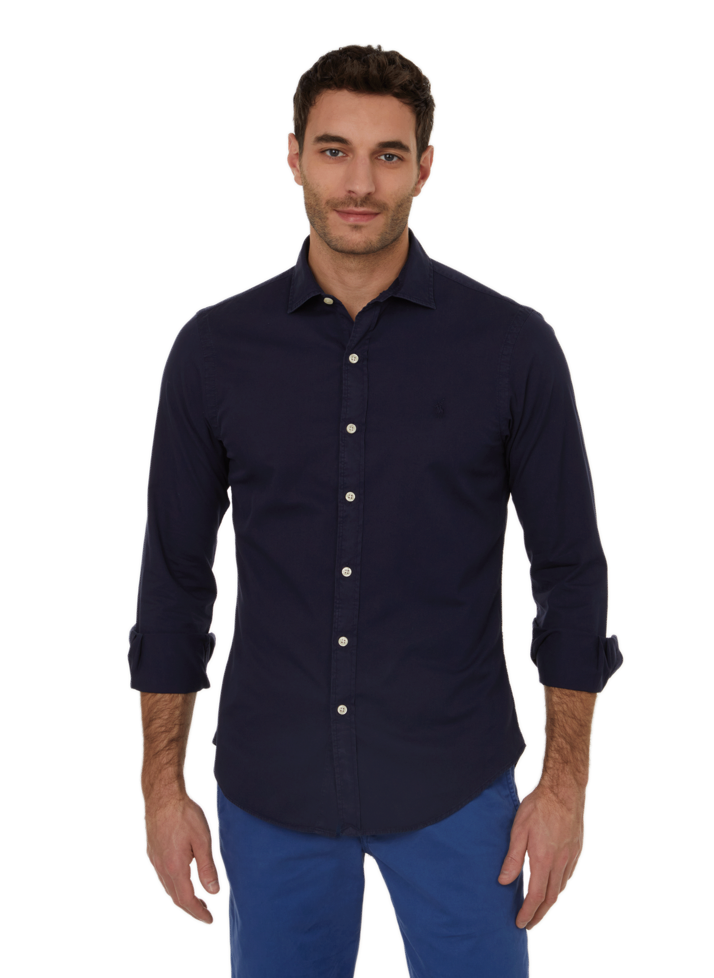 POLO RALPH LAUREN Chemise en coton Bleu