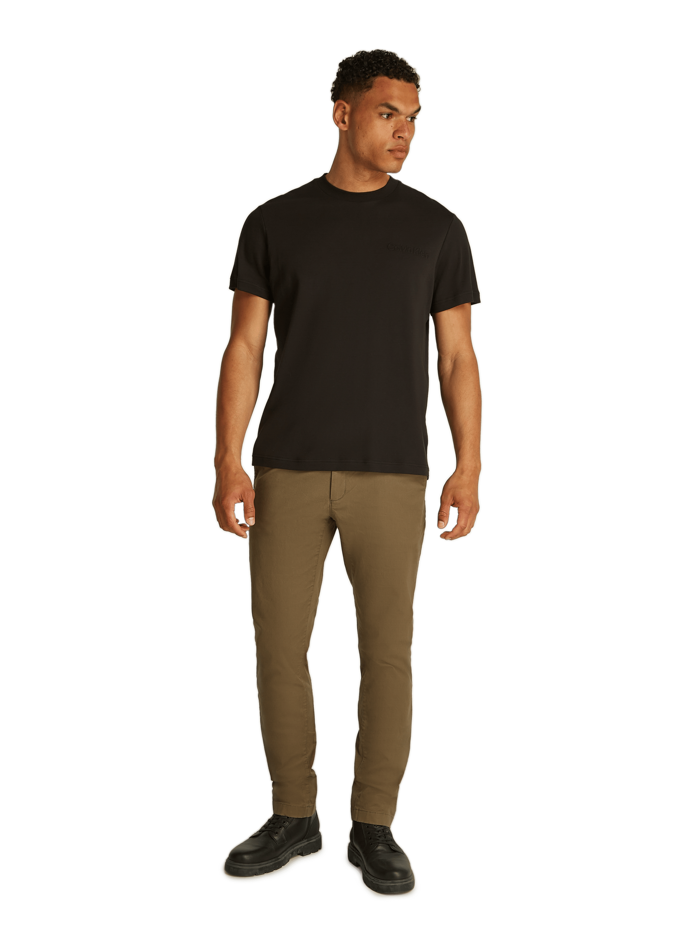 Cotton T-shirt CALVIN KLEIN Black