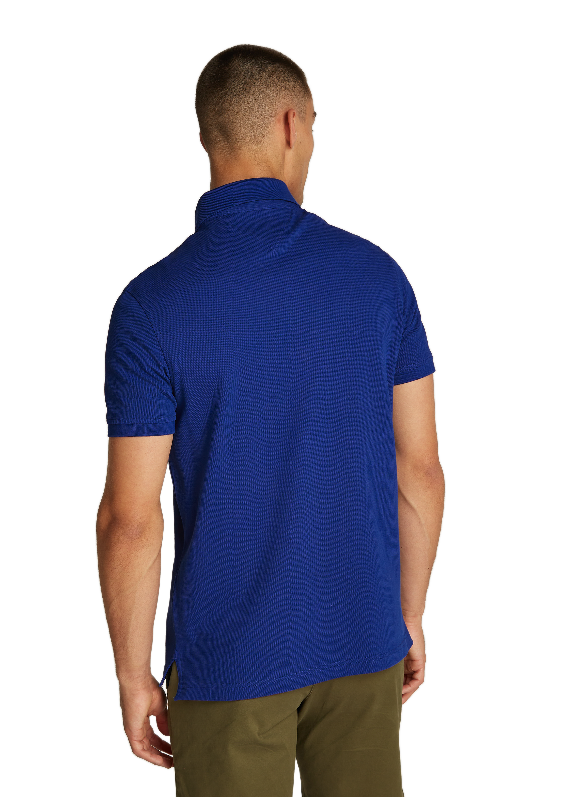 Organic cotton piqué polo shirt TOMMY HILFIGER Blue