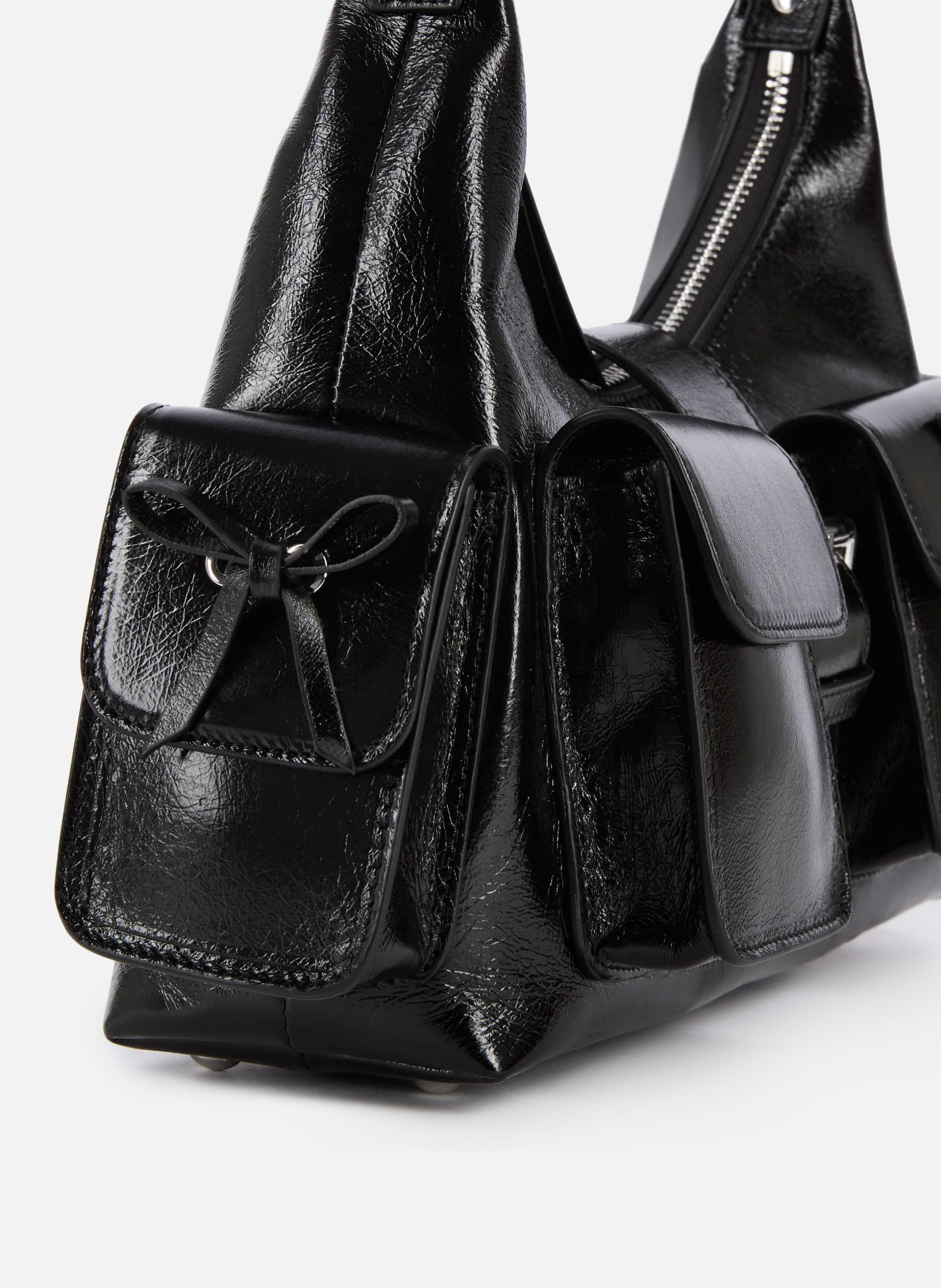 Sac amelia en cuir craquelé THE KOOPLES Noir