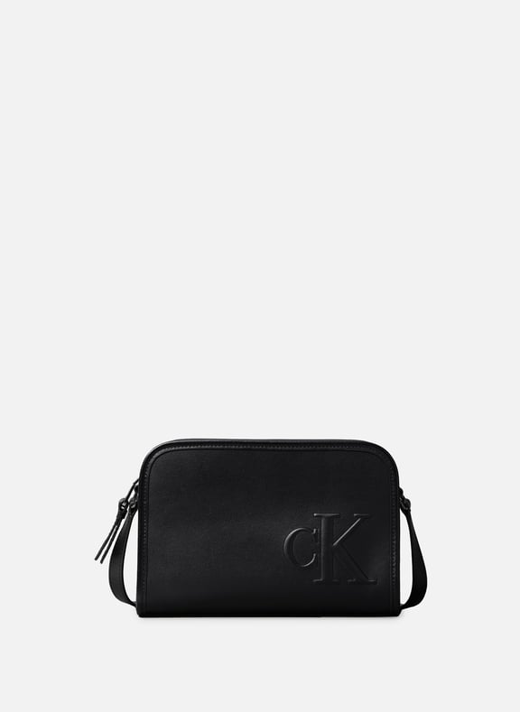 Faux leather shoulder bag Black by CALVIN KLEIN CALVIN KLEIN Faux leather shoulder bag Black
