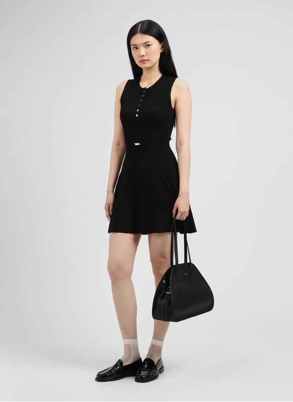 Ribbed openwork knit dress by Giada Black by GUESS GUESS Ribbed openwork knit dress by Giada Black