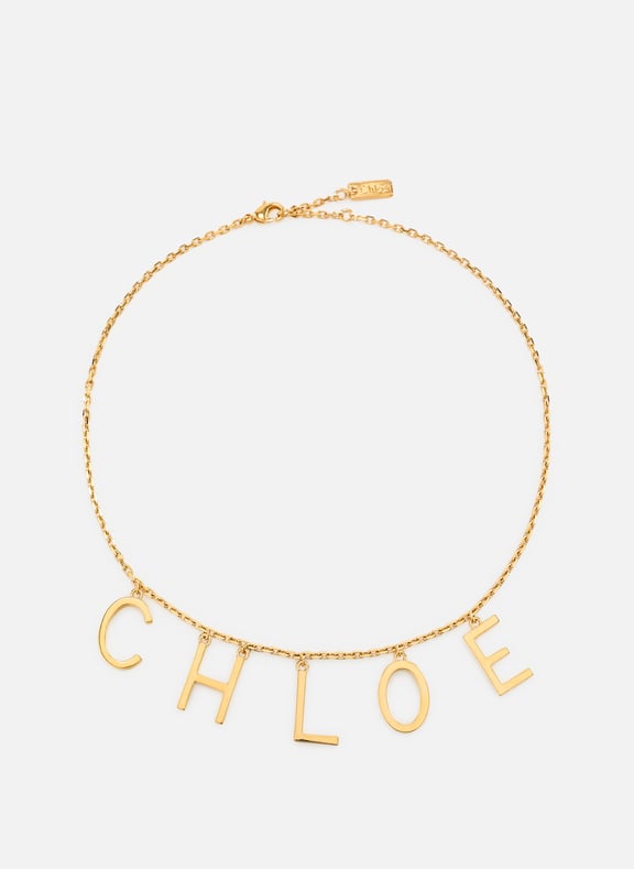 The Chloé letters necklace Golden by CHLOÉ CHLOÉ The Chloé letters necklace Golden