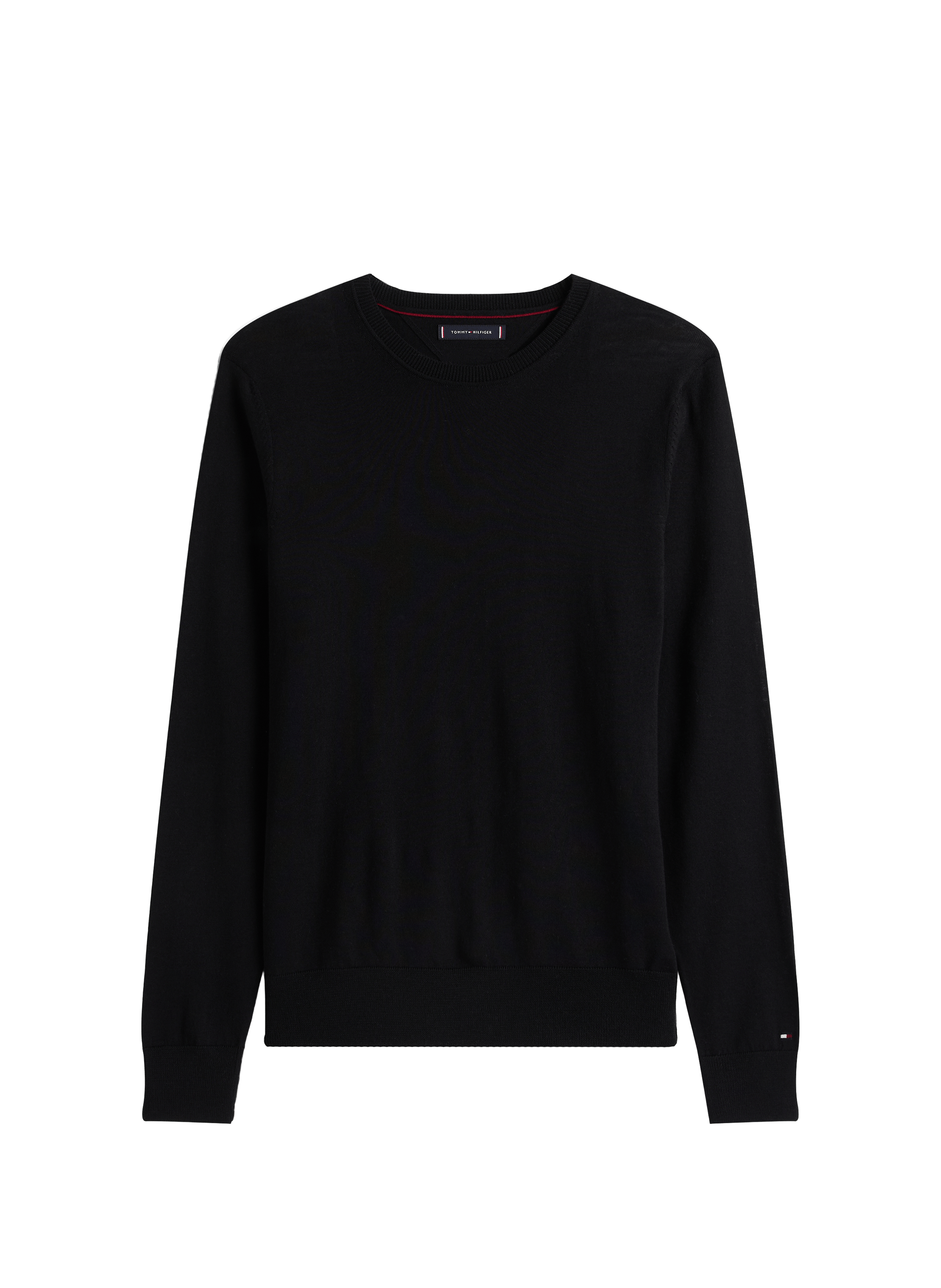 Round neck wool sweater TOMMY HILFIGER Black