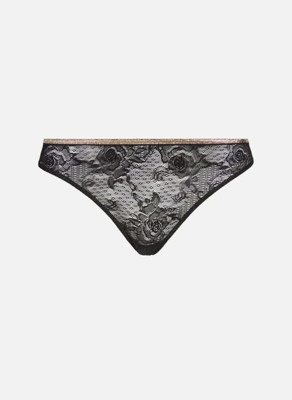 Slip brésilien en dentelle Noir by LA NOUVELLE LA NOUVELLE Slip brésilien en dentelle Noir