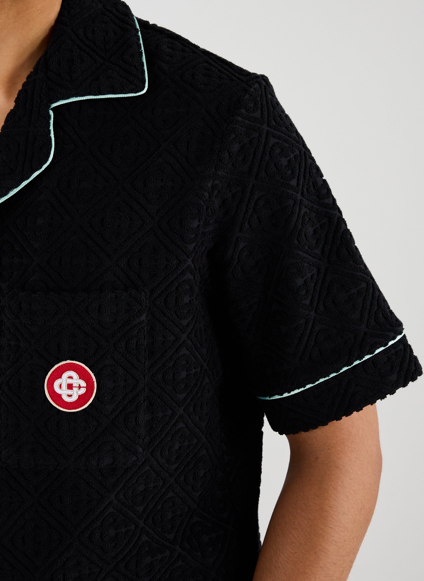 Jacquard monogram shirt CASABLANCA PARIS Black