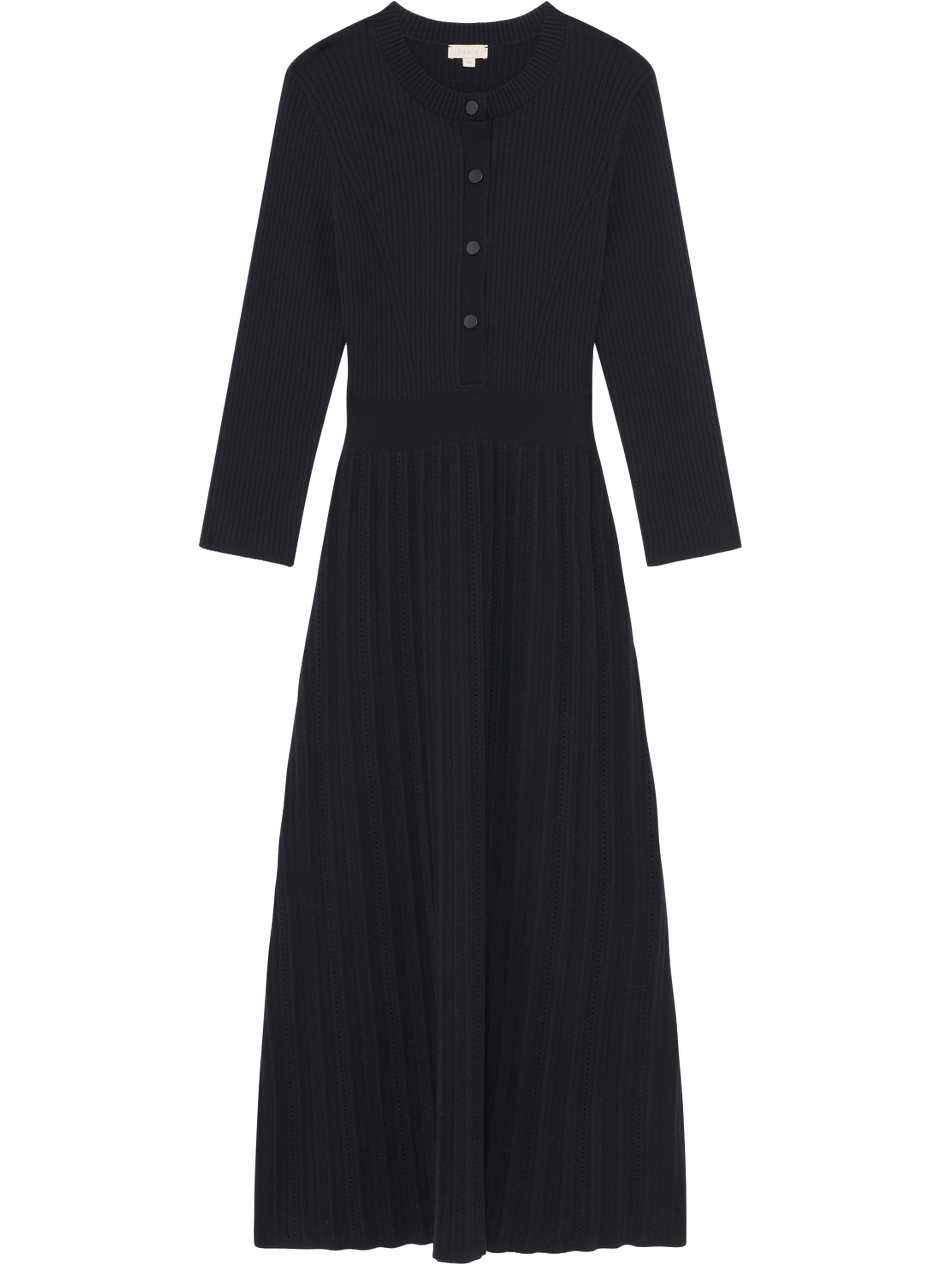 Robe longue en maille - lauria PABLO Noir