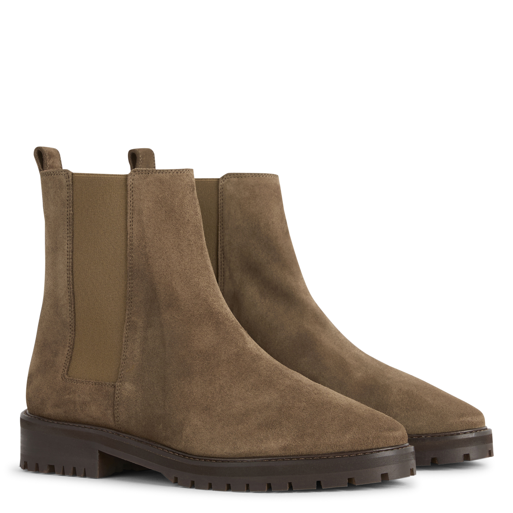 Bottines chelsea en cuir n°501 RIVECOUR Marron