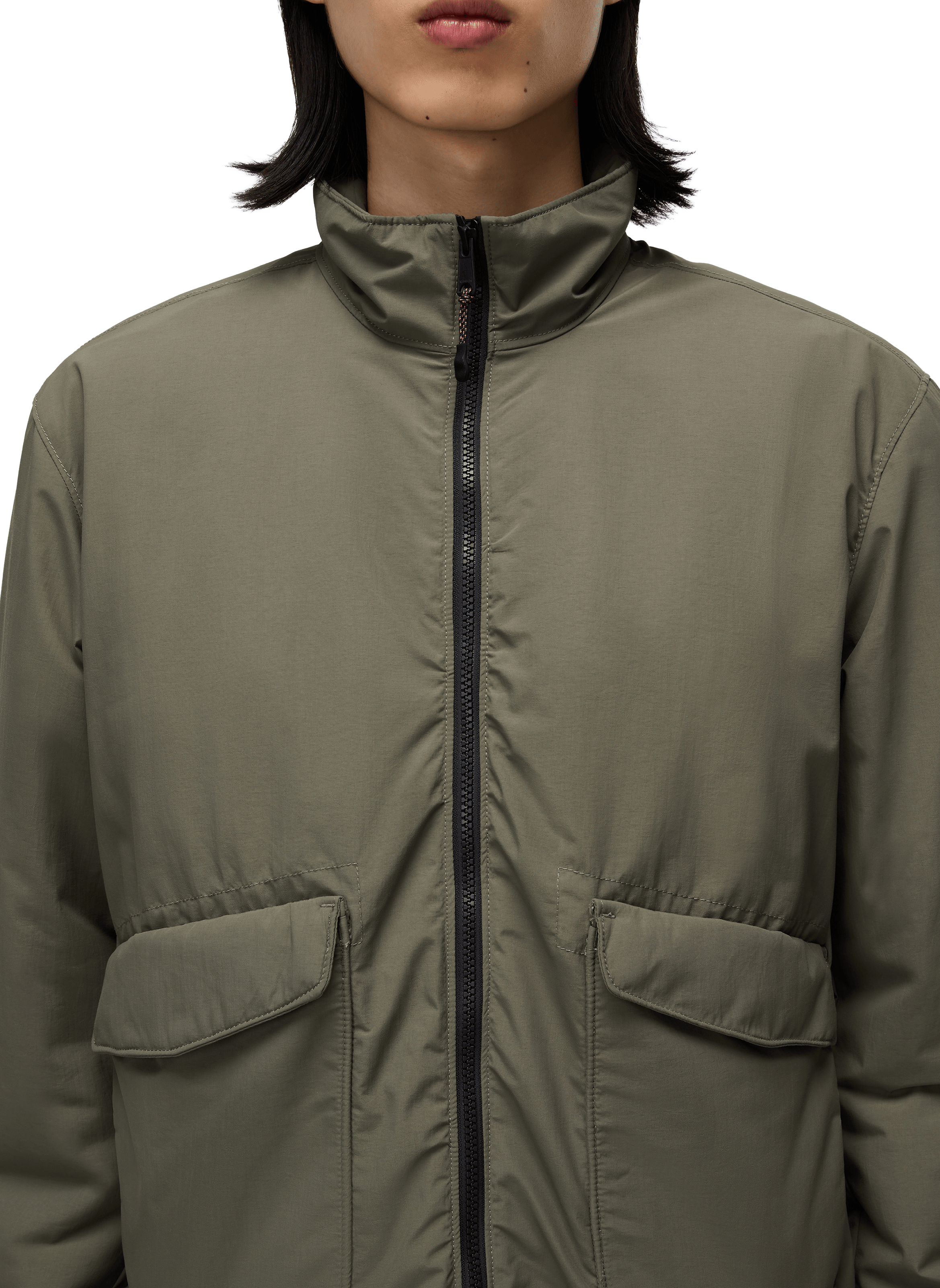 Recycled polyester-blend windbreaker jacket NAPAPIJRI Green