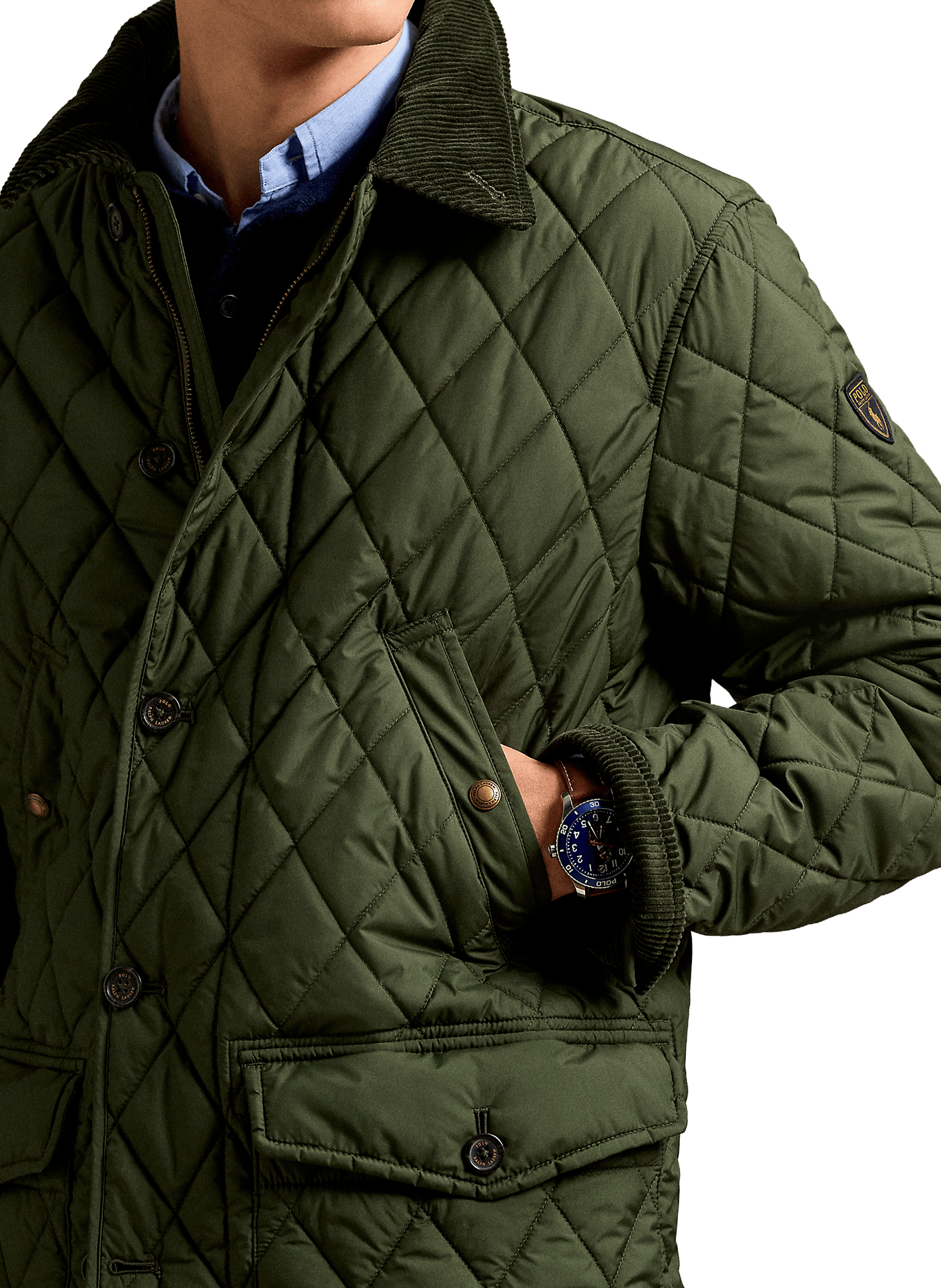 Veste matelassée mi-longue  POLO RALPH LAUREN Vert
