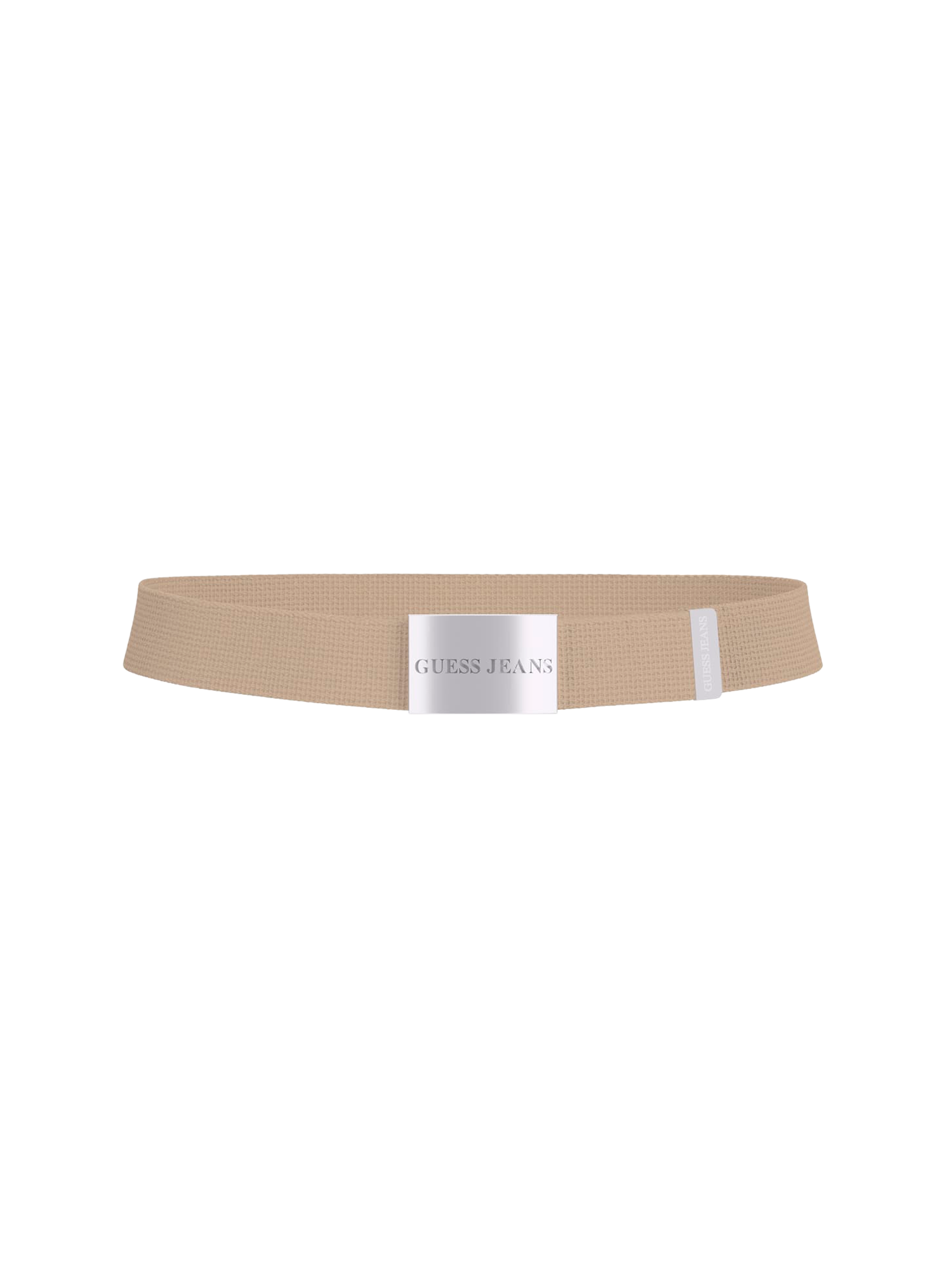 GUESS Canvas Belt Beige