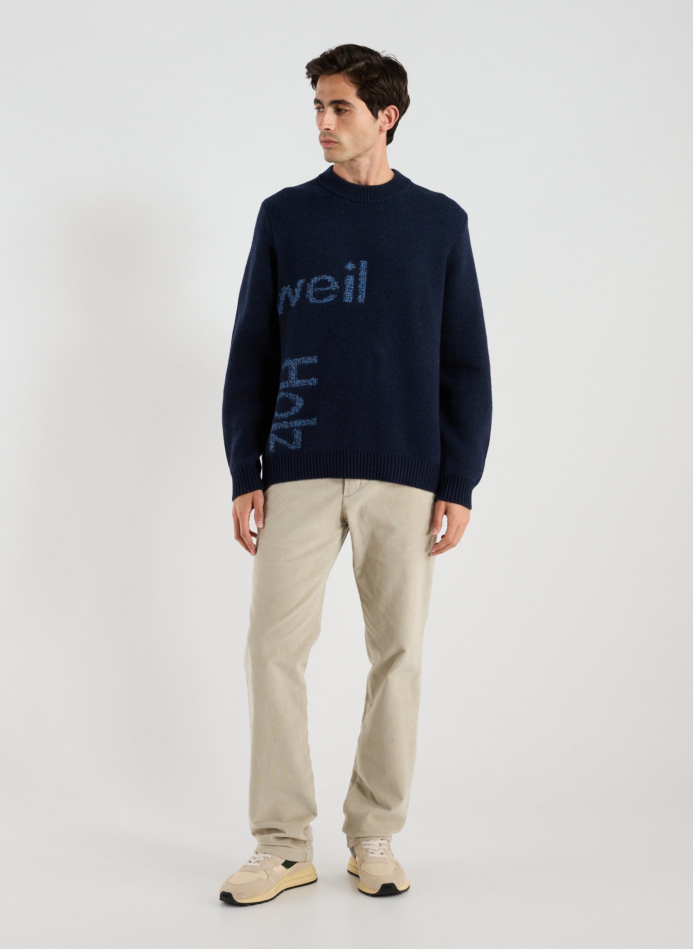 Pull Haza en laine mélangée HOLZWEILER Bleu