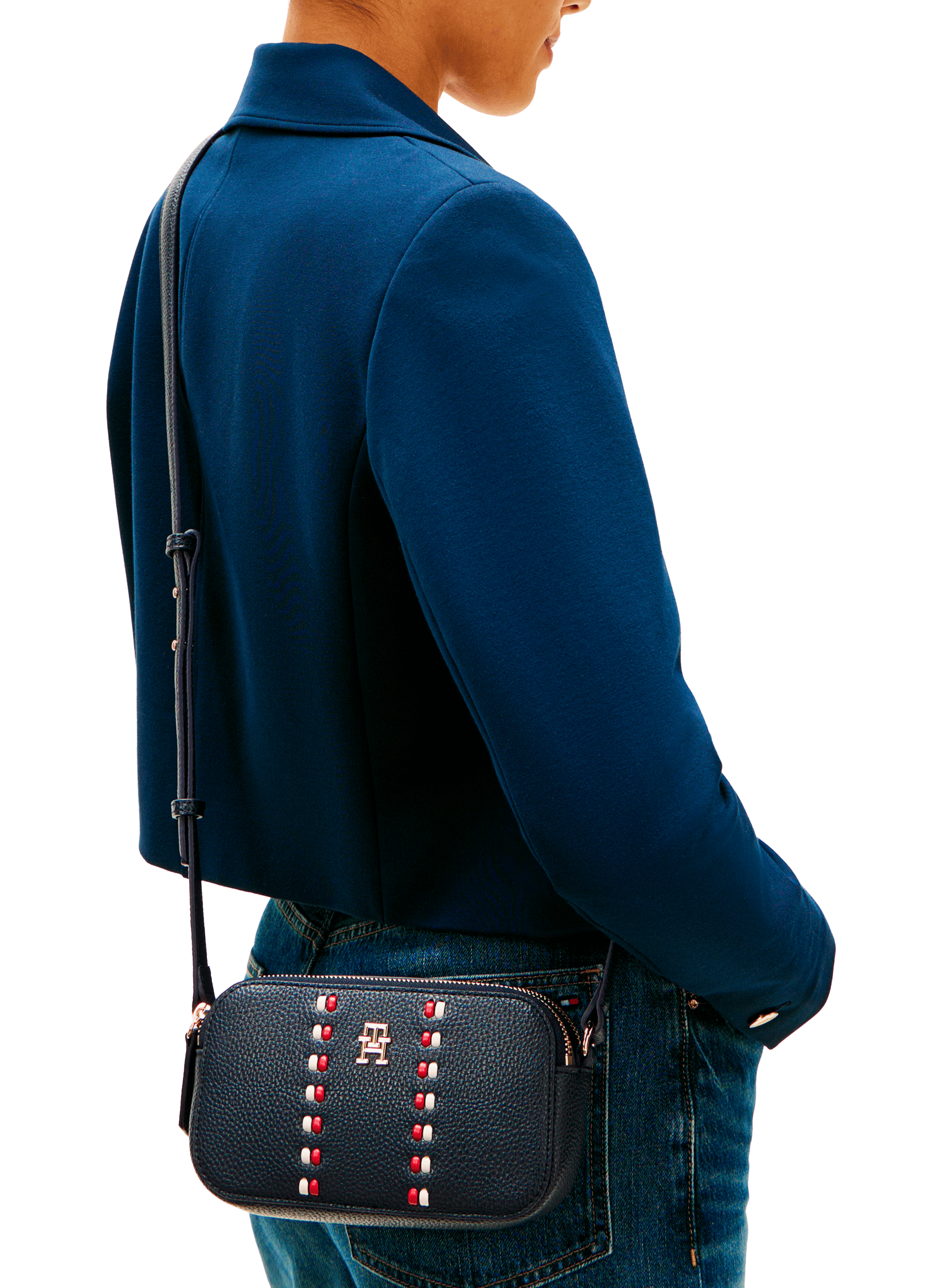 Crossbody camera bag with logo TOMMY HILFIGER Blue