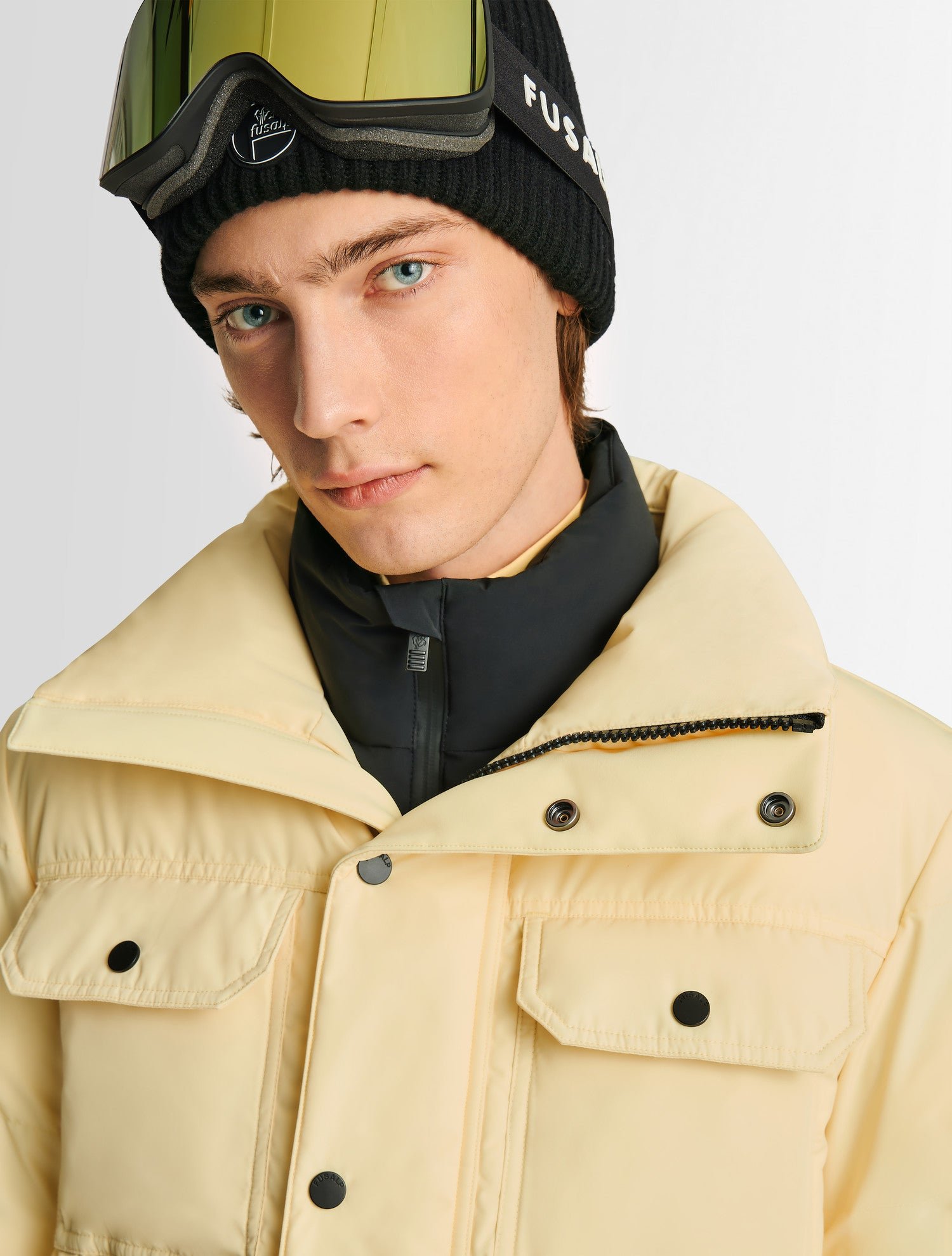 Veste carlo col montant coupe regular FUSALP Jaune
