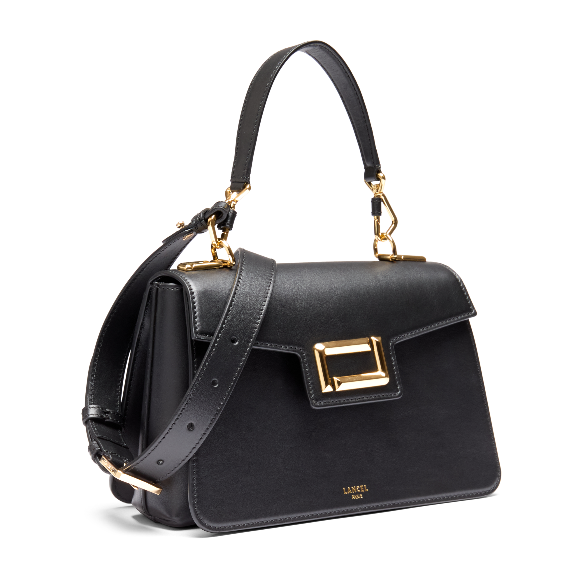 Sac porté main m angèle de lancel en cuir LANCEL Noir