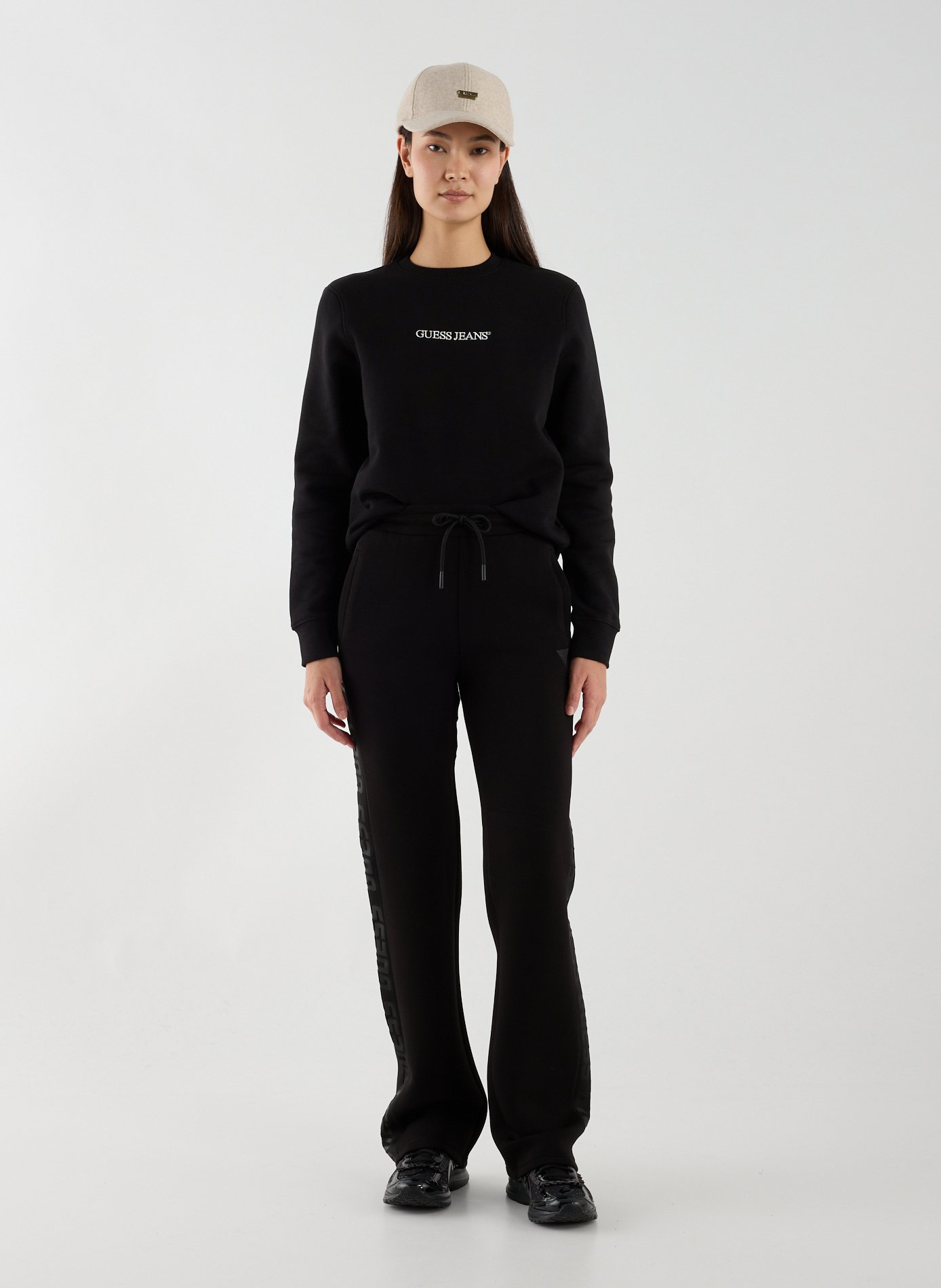 Embroidered logo Cap GUESS Brown