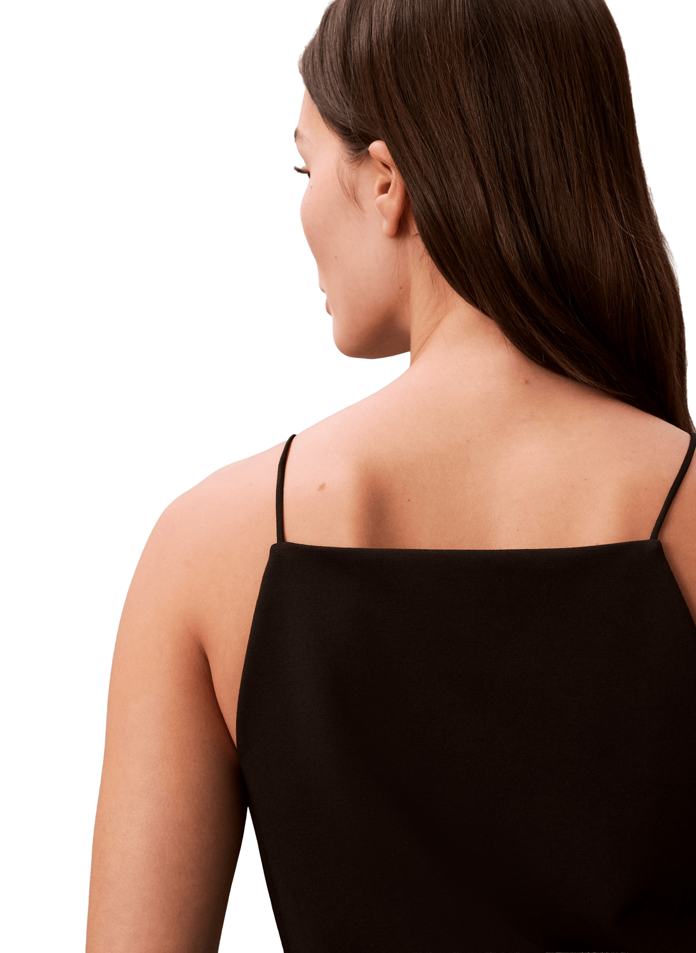 Débardeur uni à fines bretelles CALVIN KLEIN Black