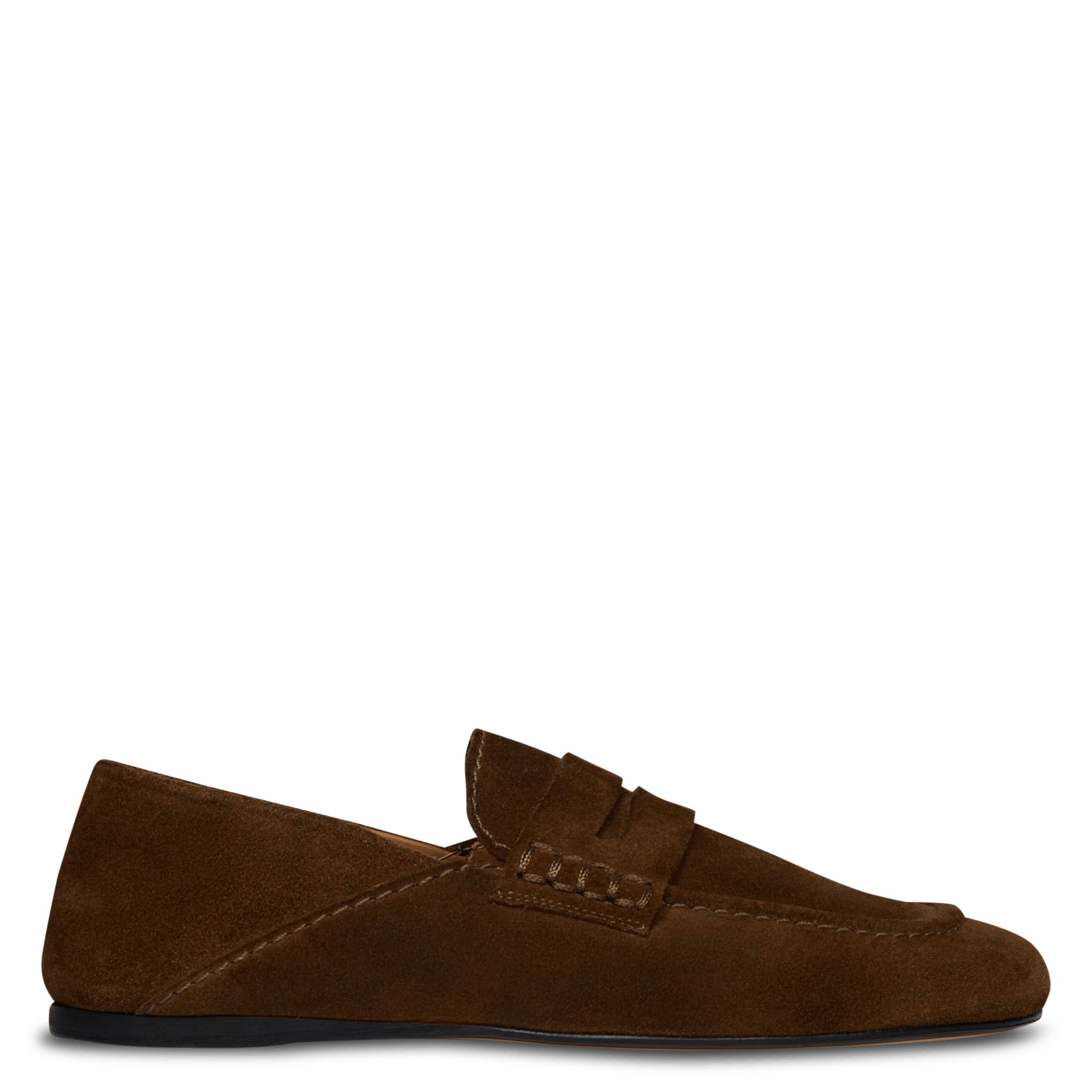 Mocassins en cuir velours SANDRO Marron