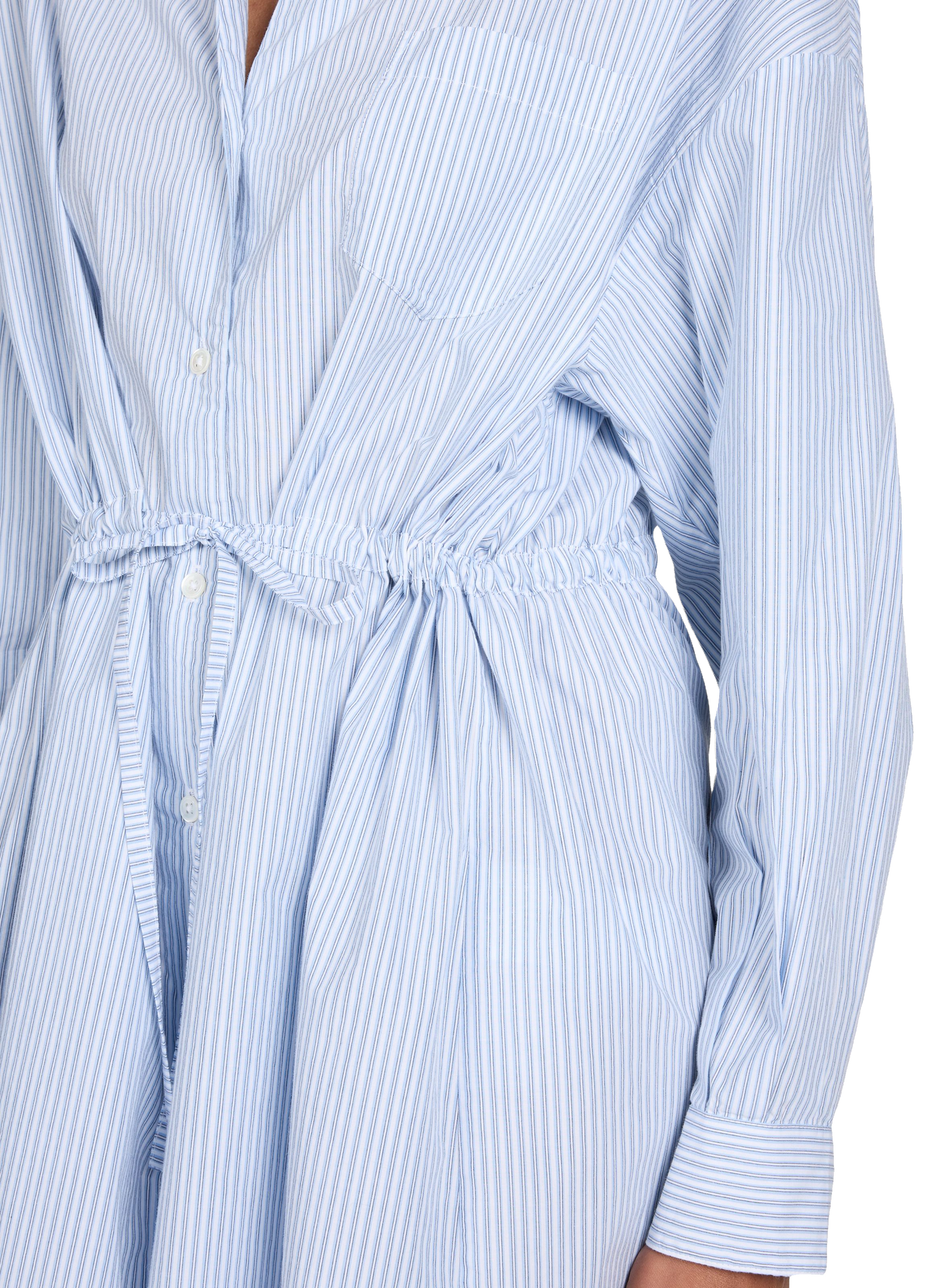 Robe-chemise à rayures Coney en coton BELLEROSE Bleu