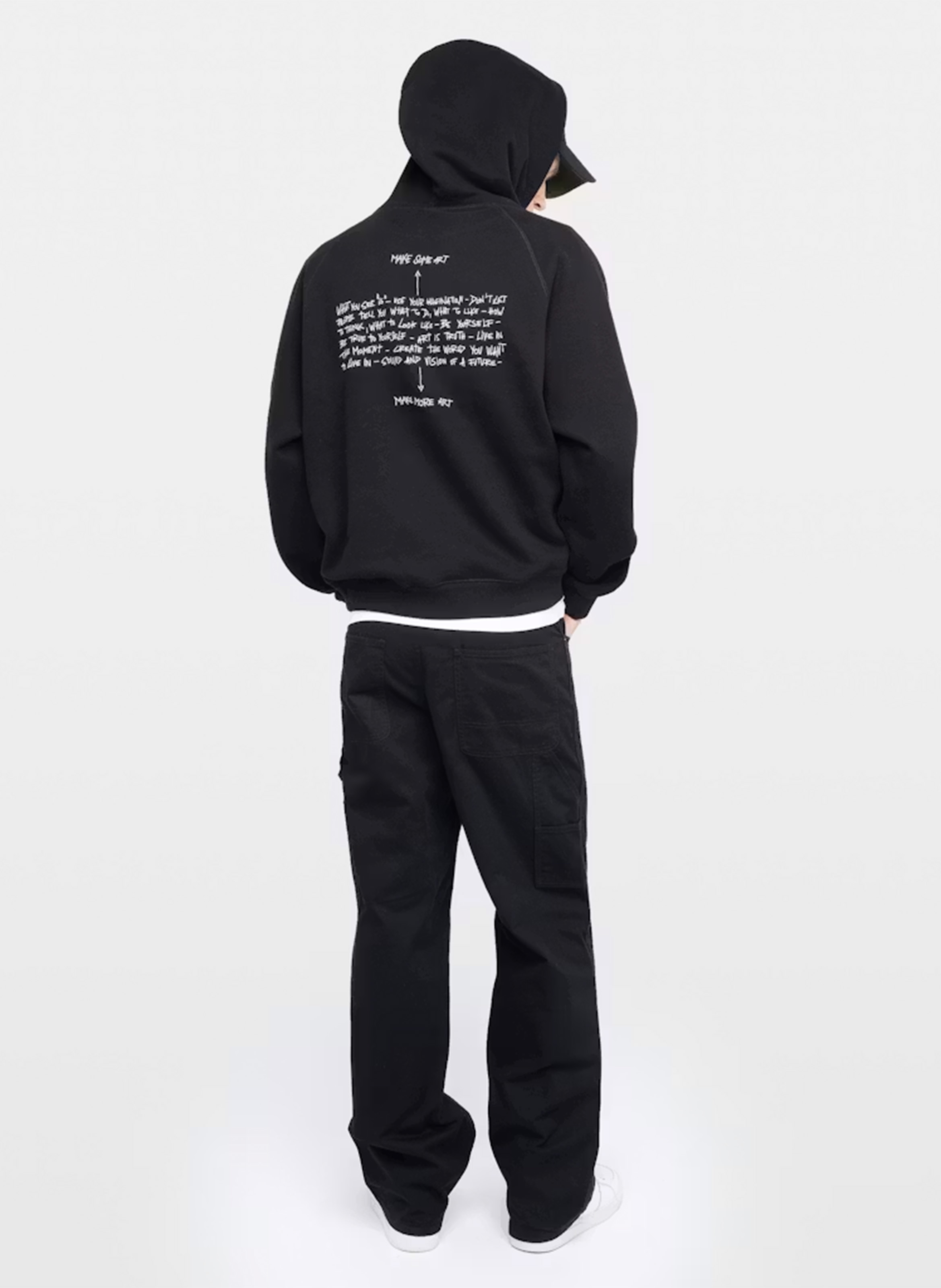 Sweat à capuche en coton mélangé georgio ZADIG&VOLTAIRE Noir