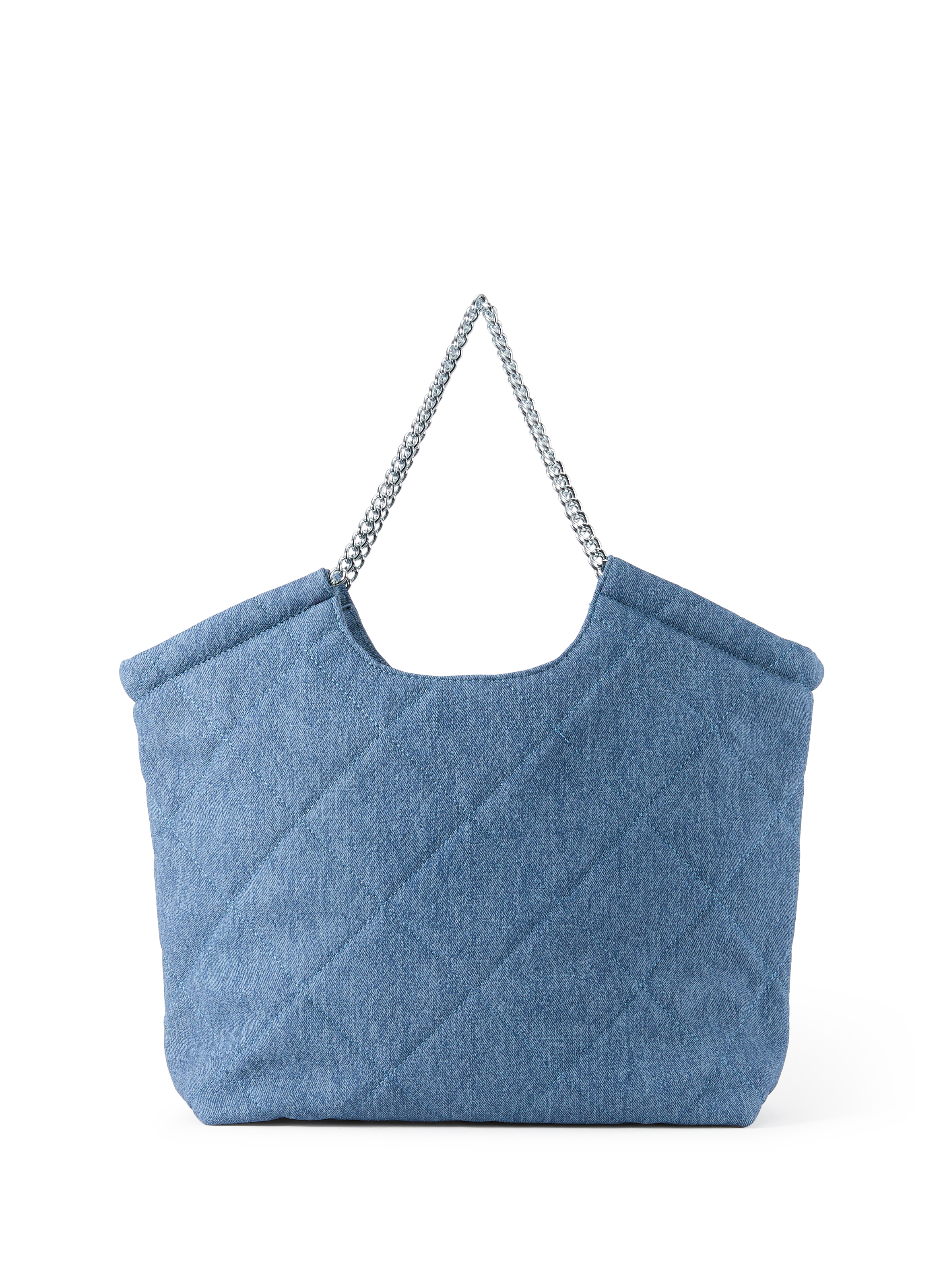 Sac cabas en denim matelassé AU PRINTEMPS PARIS Bleu