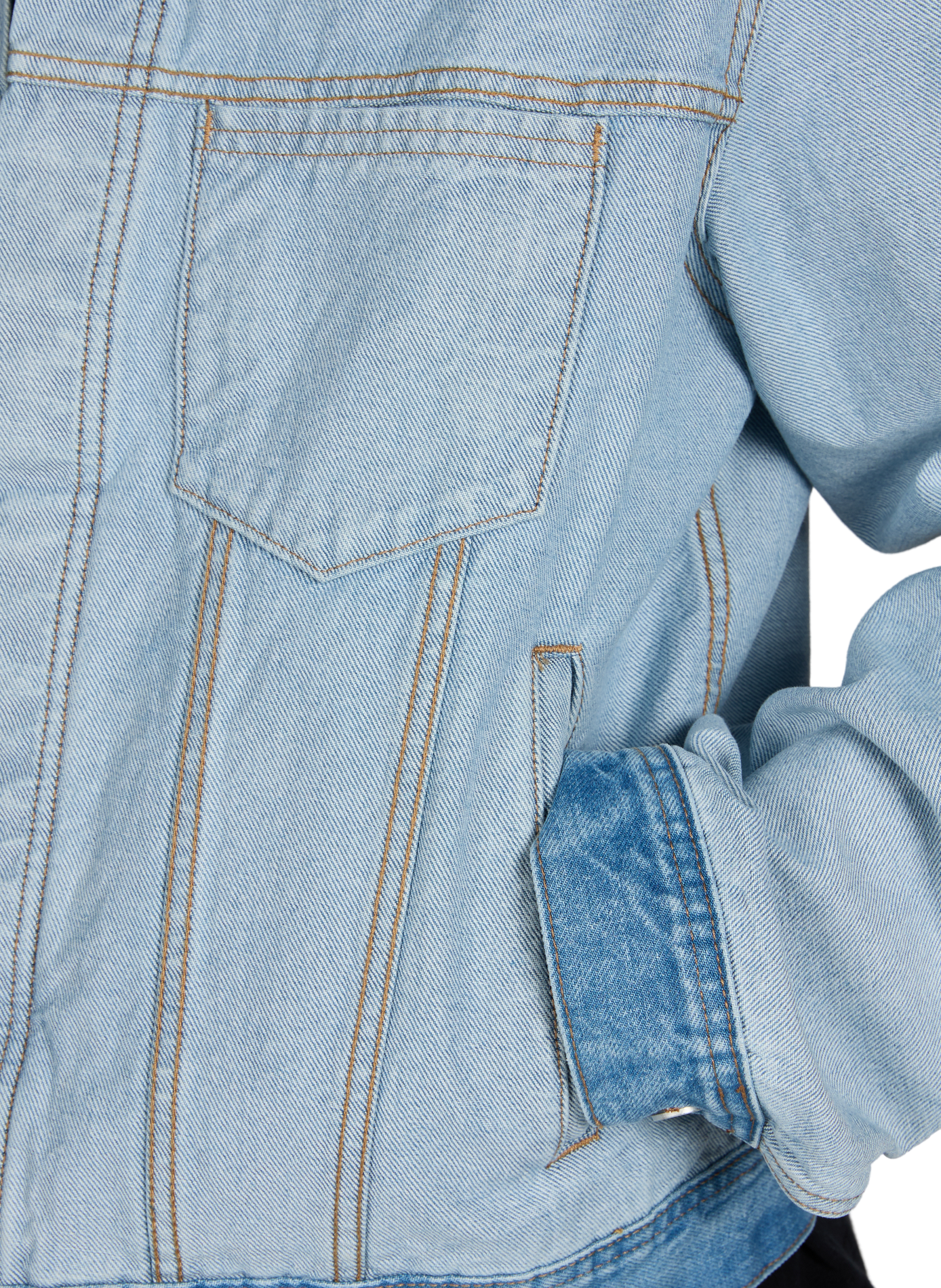 Veste denim à col classique en coton ARTE ANTWERP Bleu