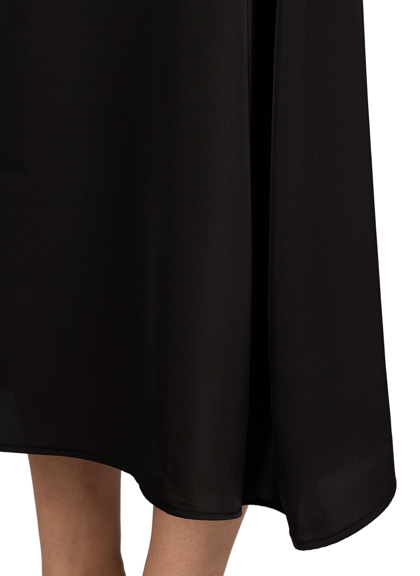 Bi-material long dress BOSS Black