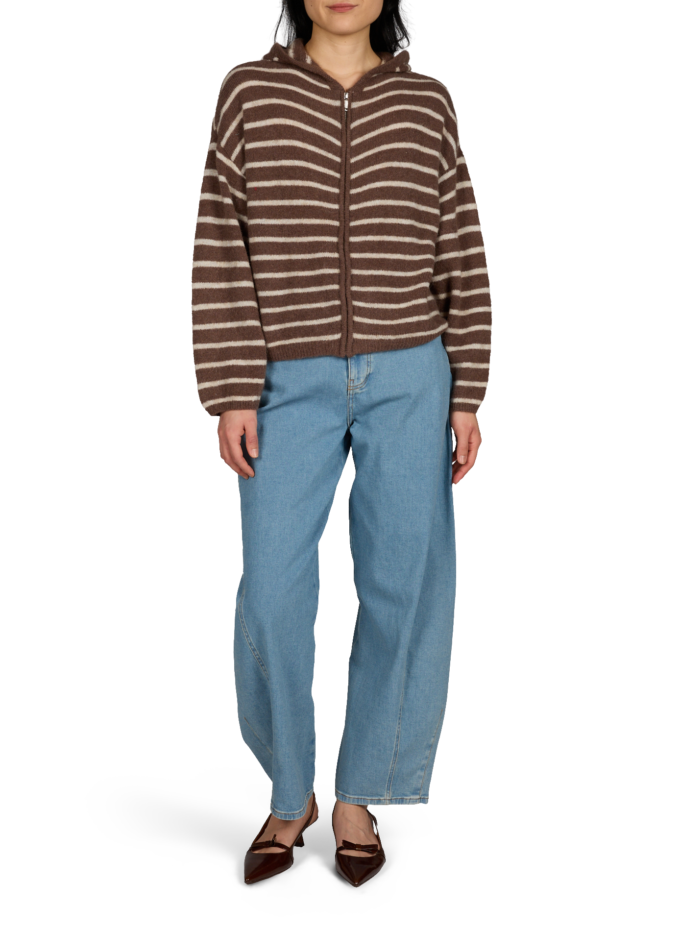 Slingback New Charlotte in goat leather SAISON 1865 Brown