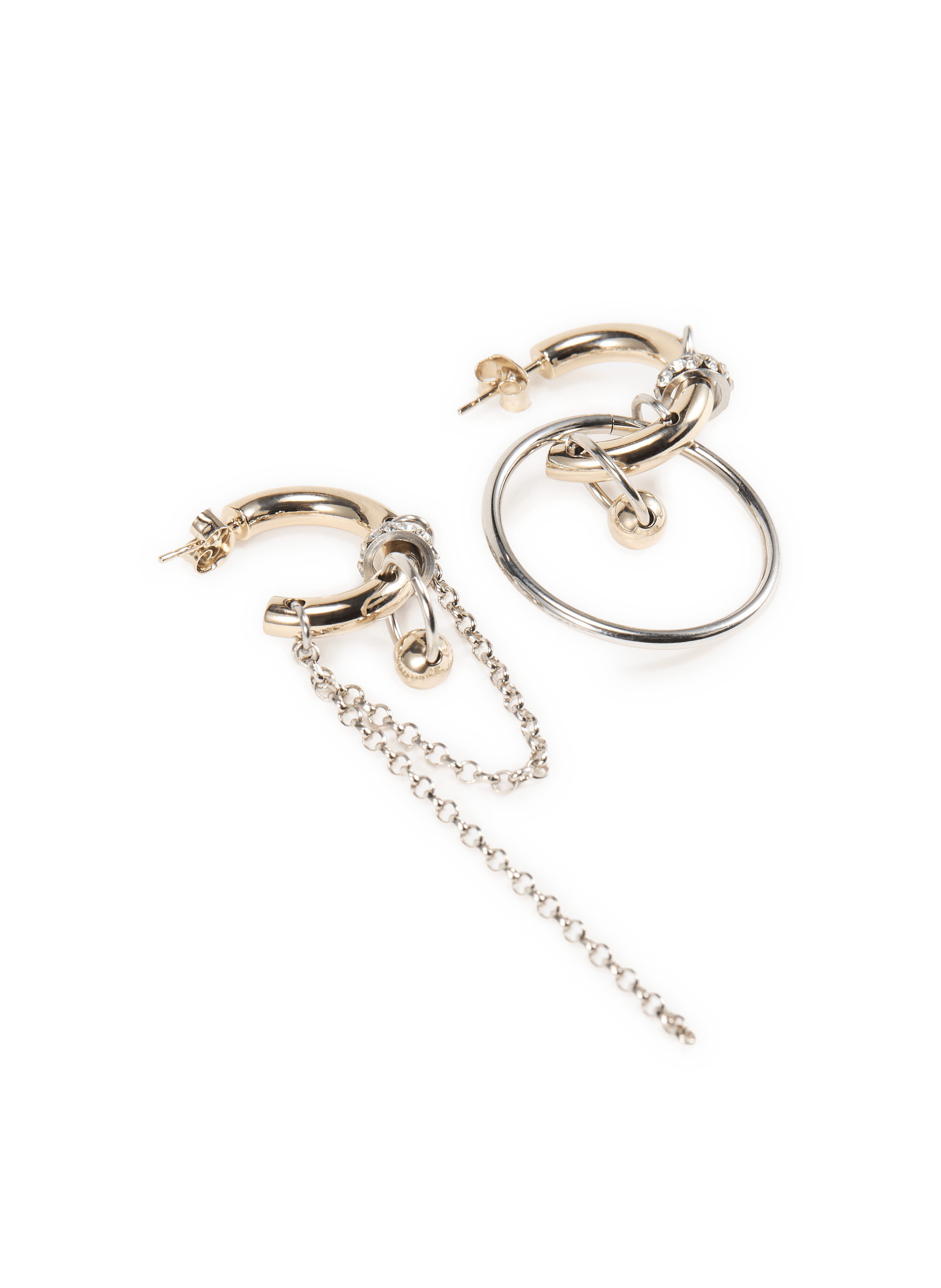 Boucles d'oreilles Clark en laiton JUSTINE CLENQUET Multicolore