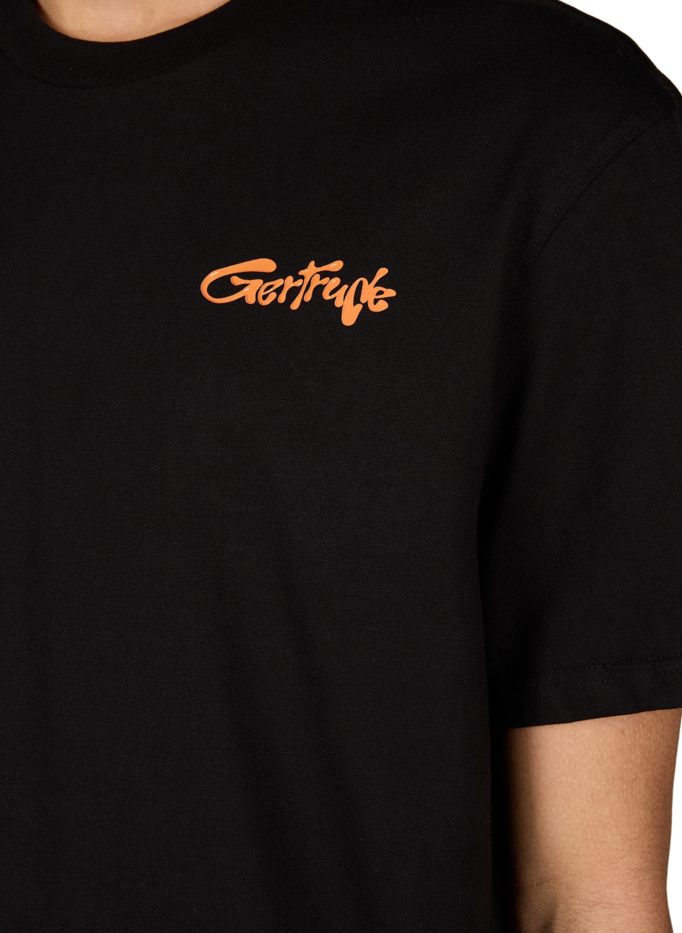 Printed cotton T-shirt GERTRUDE ET GASTON Black