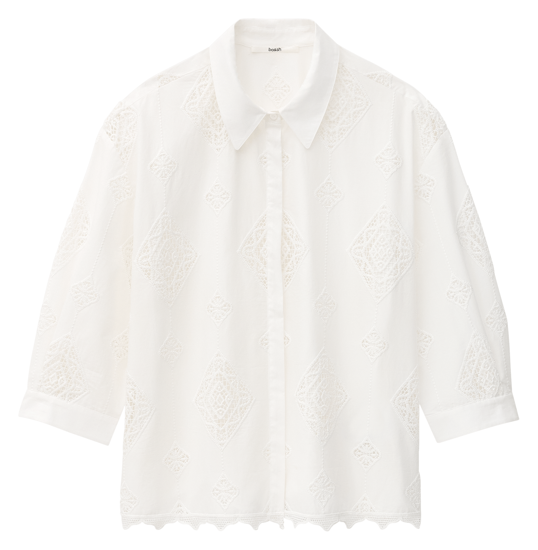 Chemise en coton mélangé muriel Beige