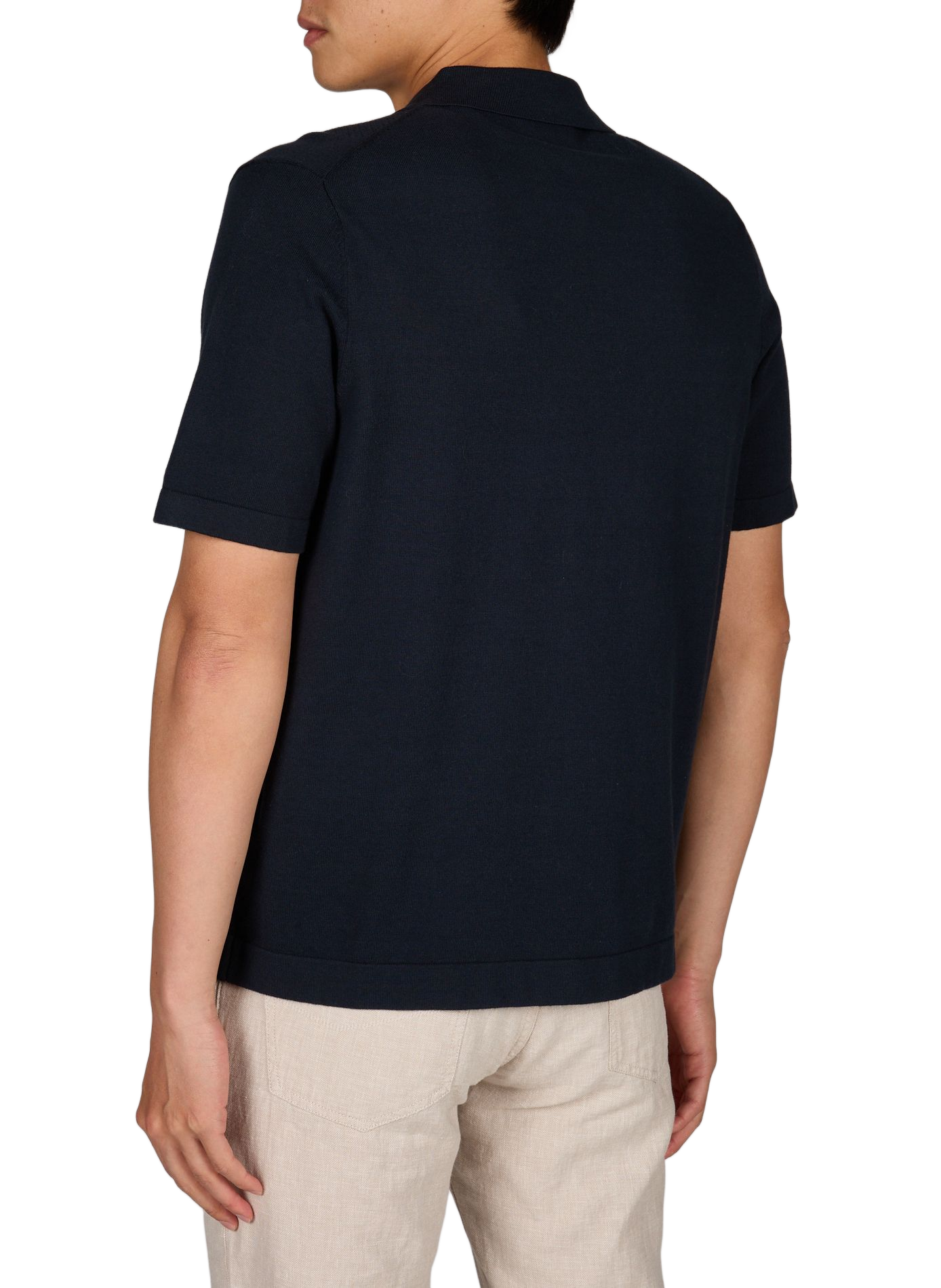 Chemise à manches courtes en coton mélangé PIERRE CARDIN Bleu