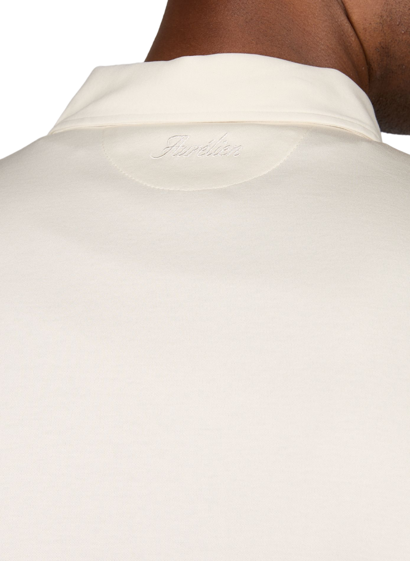 Lange mouwen poloshirt van katoen AURELIEN Beige