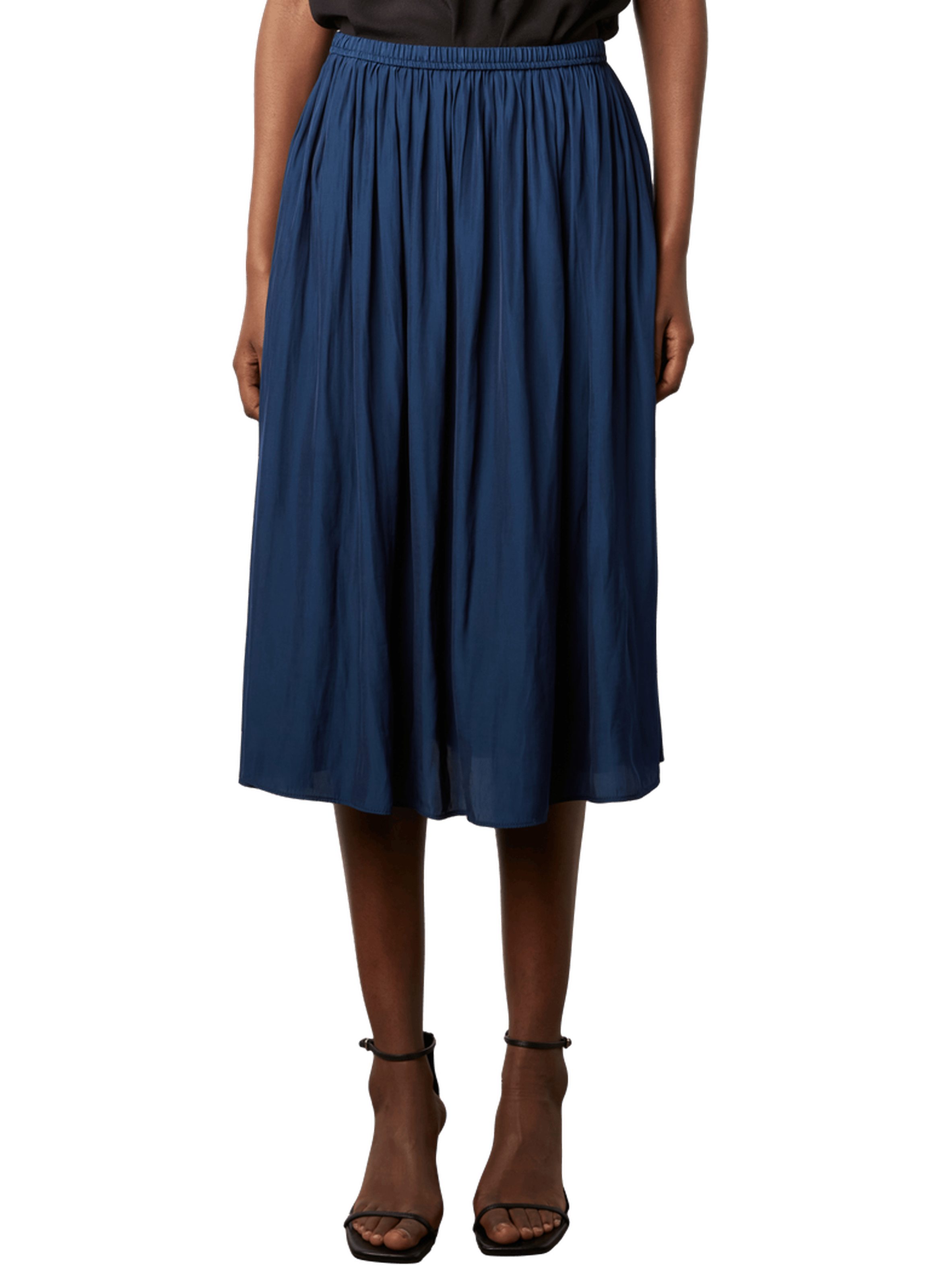 Jupe courte en satin plissé - dinah GERARD DAREL Bleu
