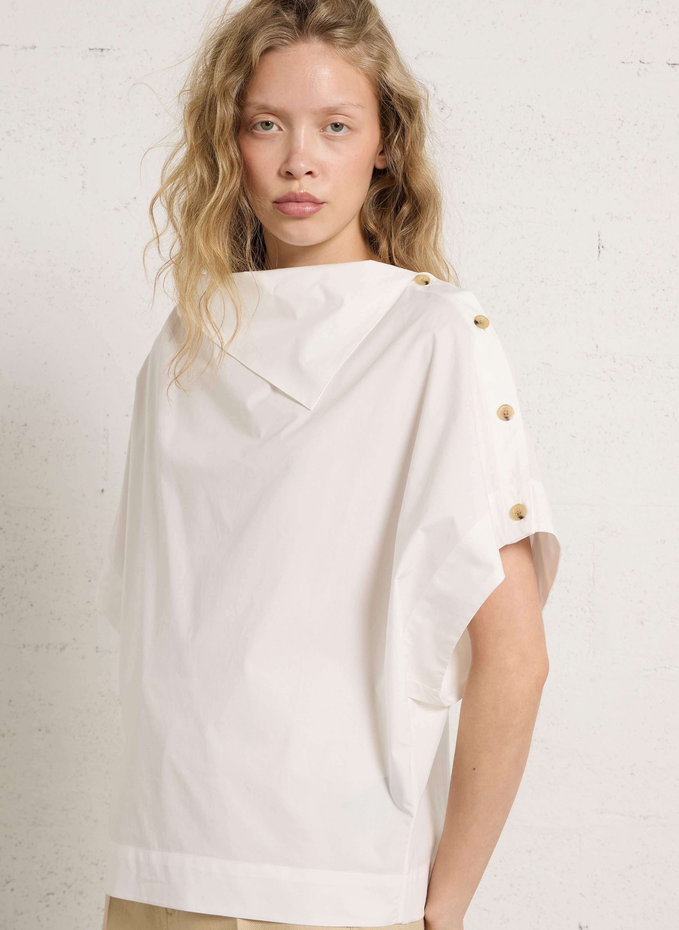 Top ample en coton bio issa SOEUR Blanc