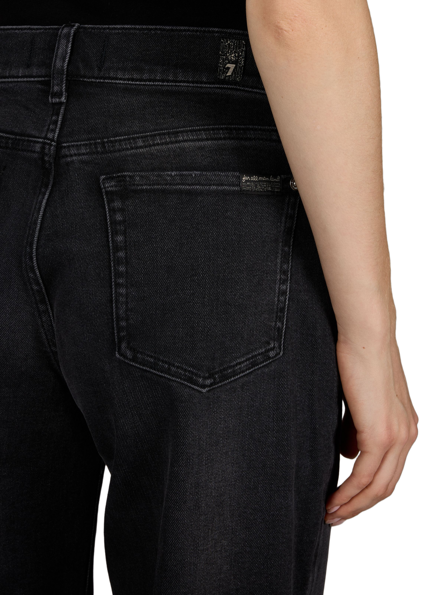 Jean large 7 FOR ALL MANKIND Noir